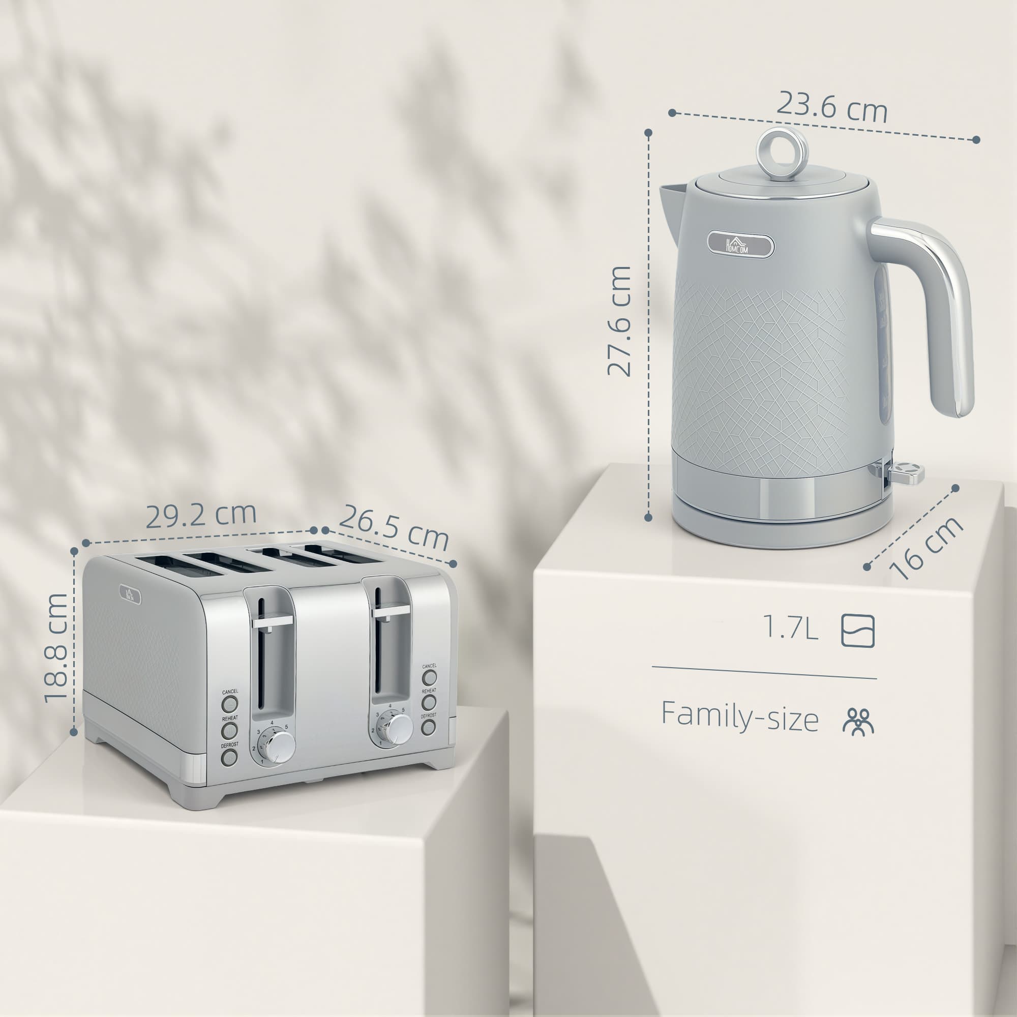 Transform Your Mornings with this Sleek Grey Breakfast Set - image 2