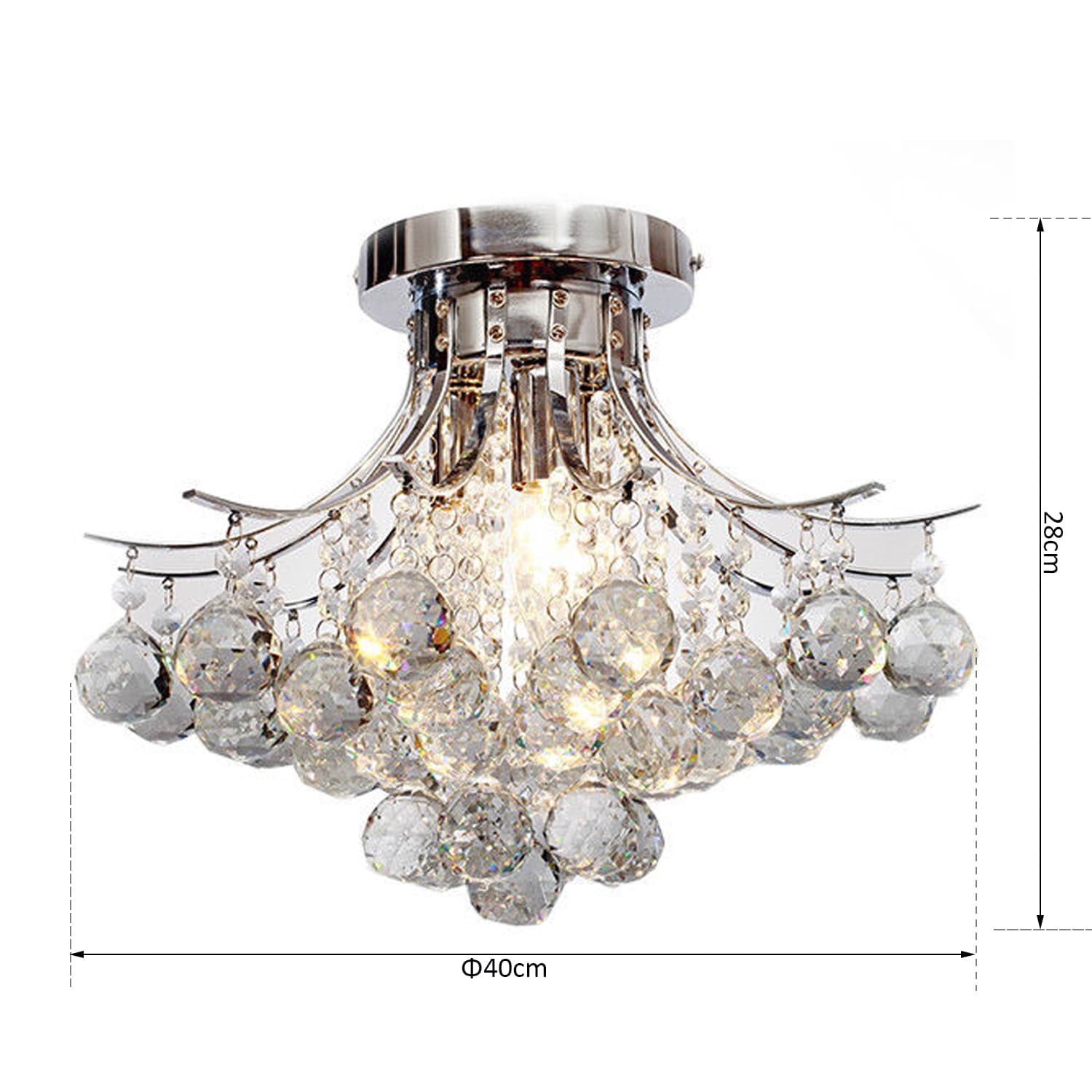 Discover the Sparkling K9 Crystal 3-Light Chandelier - image 4