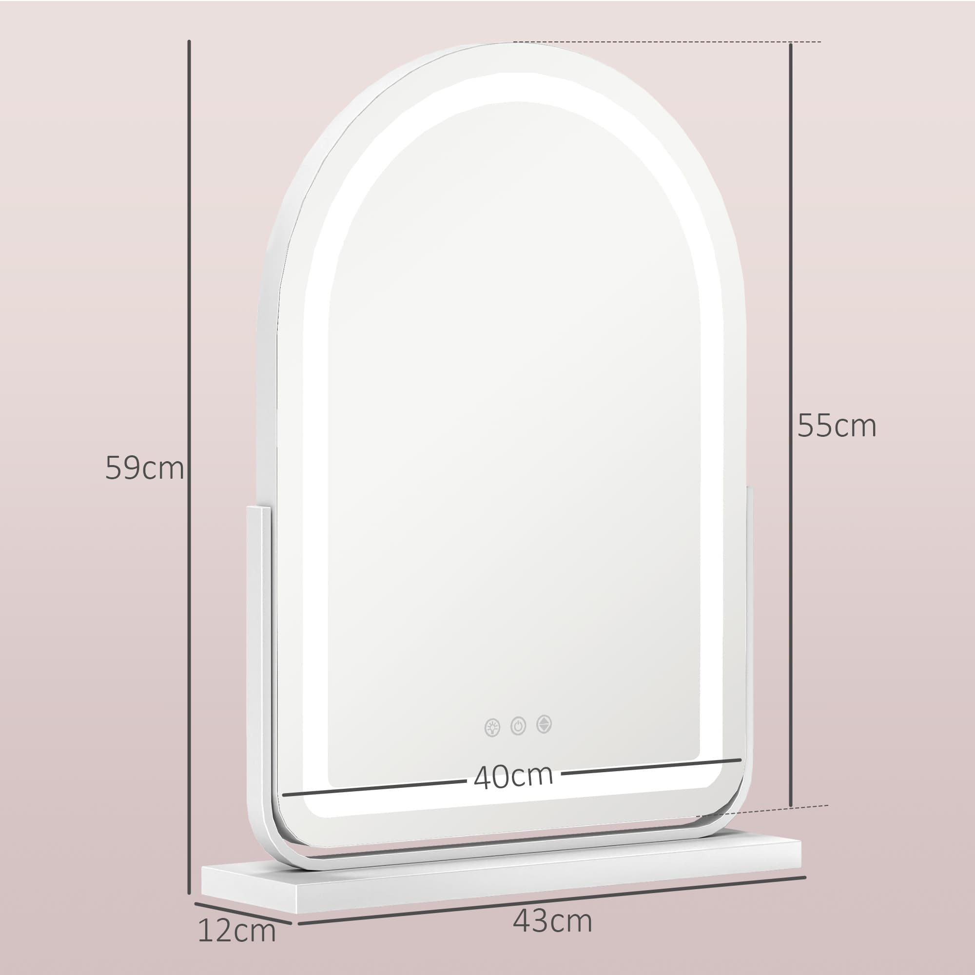 Transform Your Routine with this Dimmable White LED Vanity Mirror - image 3