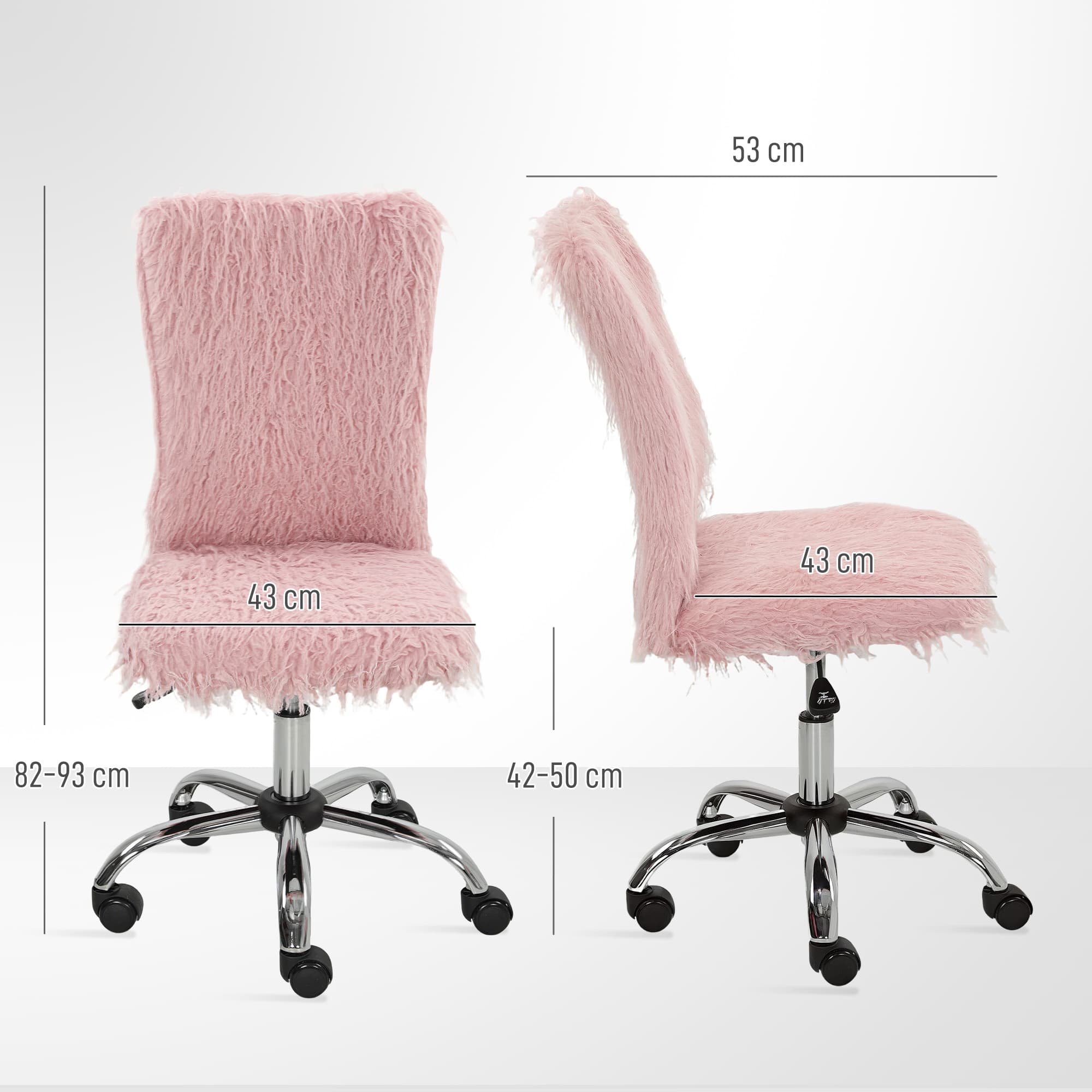 Transform Your Workspace With This Pink Plush Swivel Chair - image 1