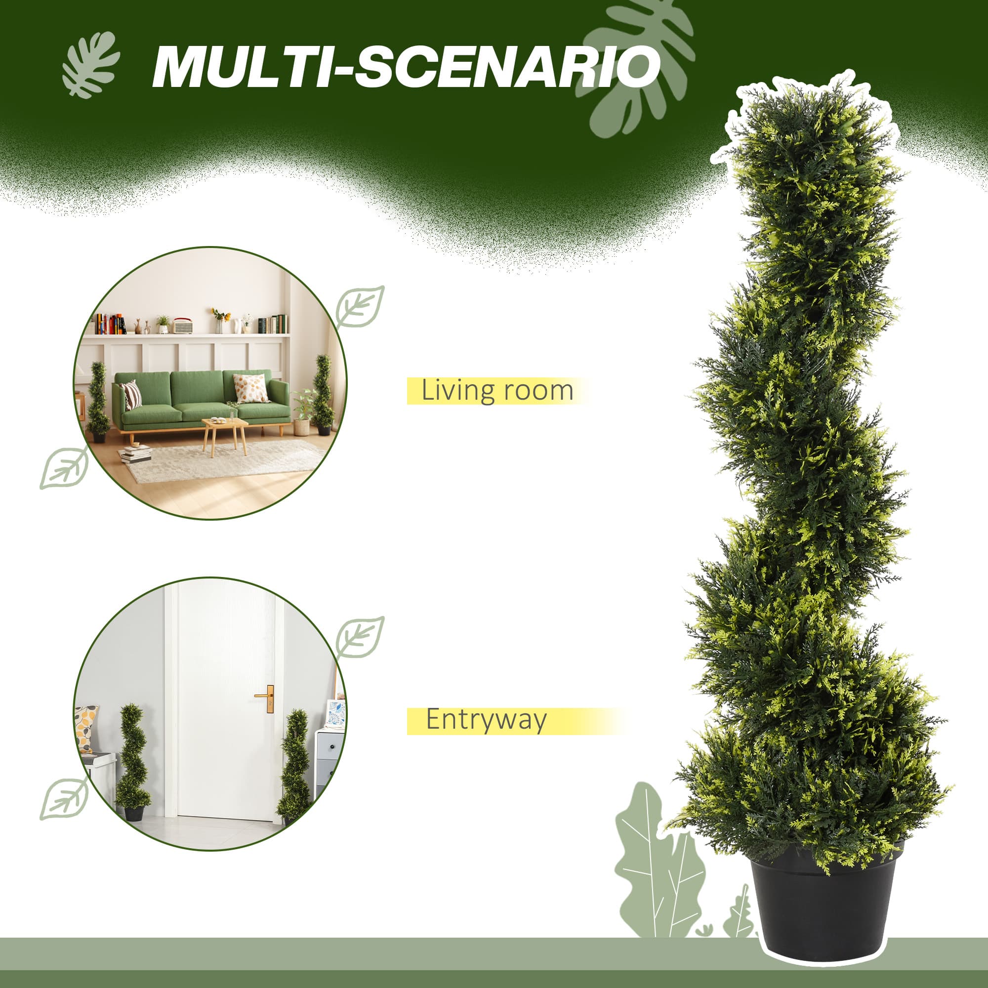 Transform Your Space with 90cm Artificial Spiral Topiary Trees - image 5