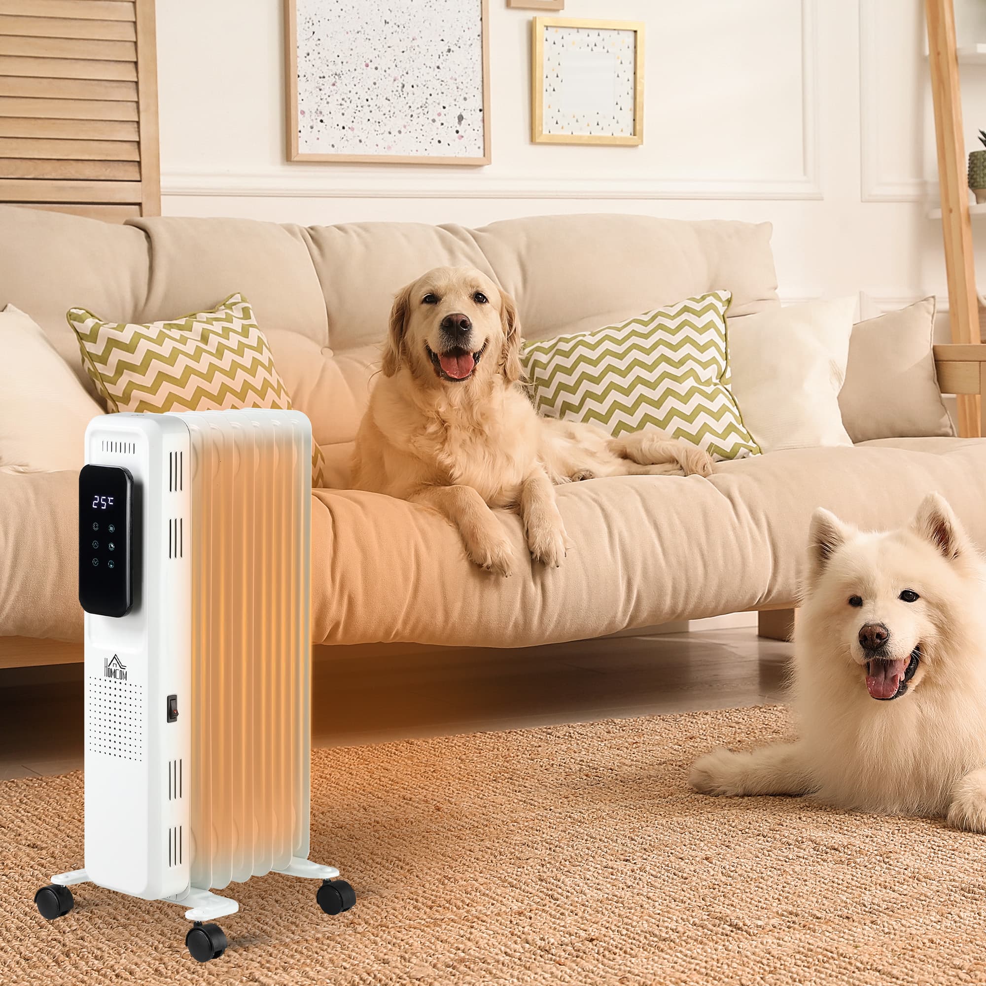 Portable Oil Filled Radiator for Quiet Room Heating - image 3