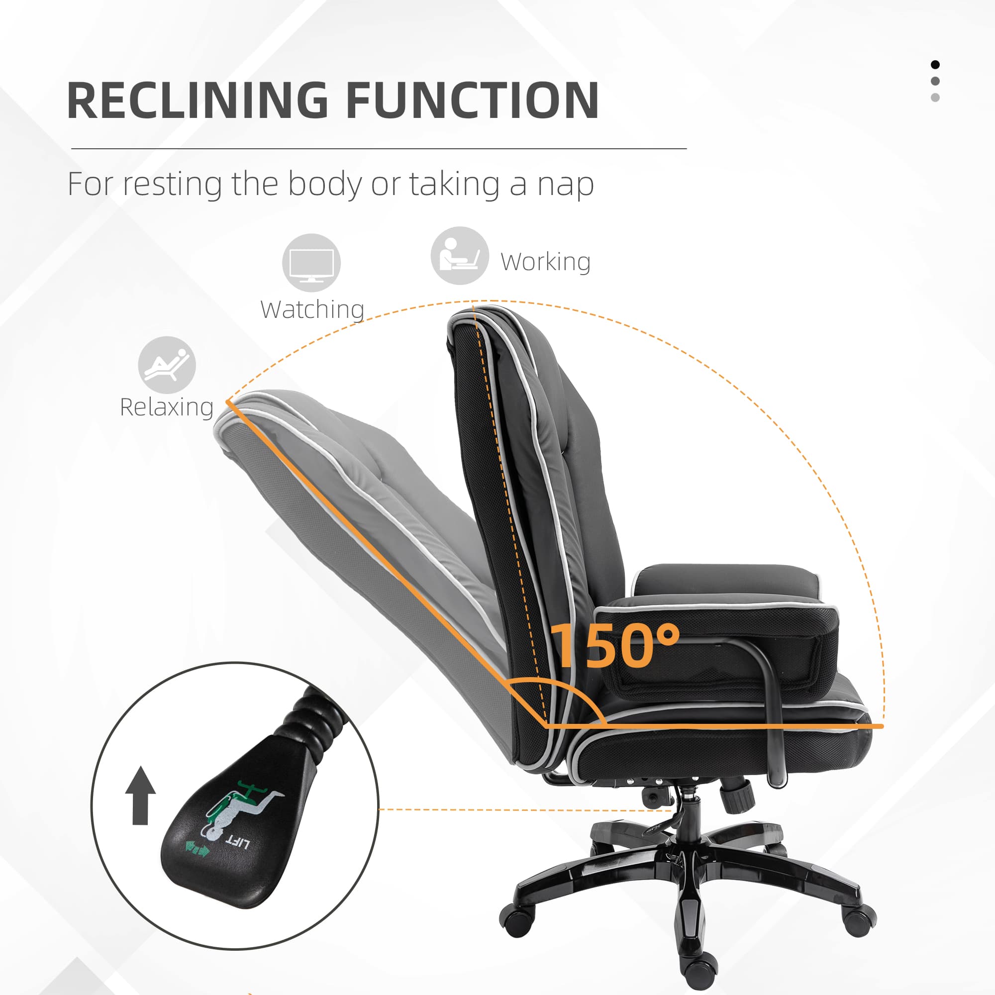 Transform Your Workspace with this Reclining Executive Chair - image 1