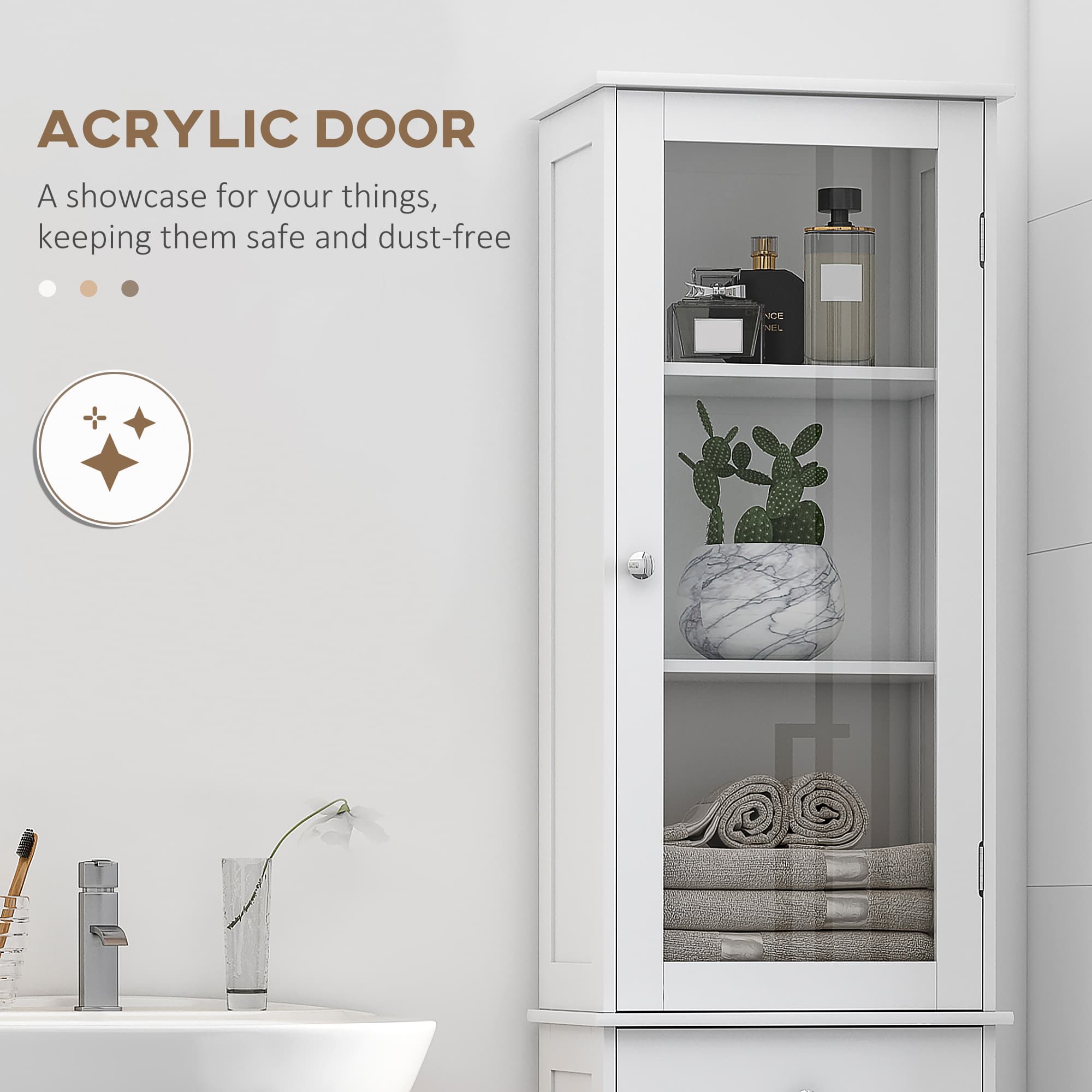 Transform Your Space with this Tall Slim Bathroom Cabinet - image 3
