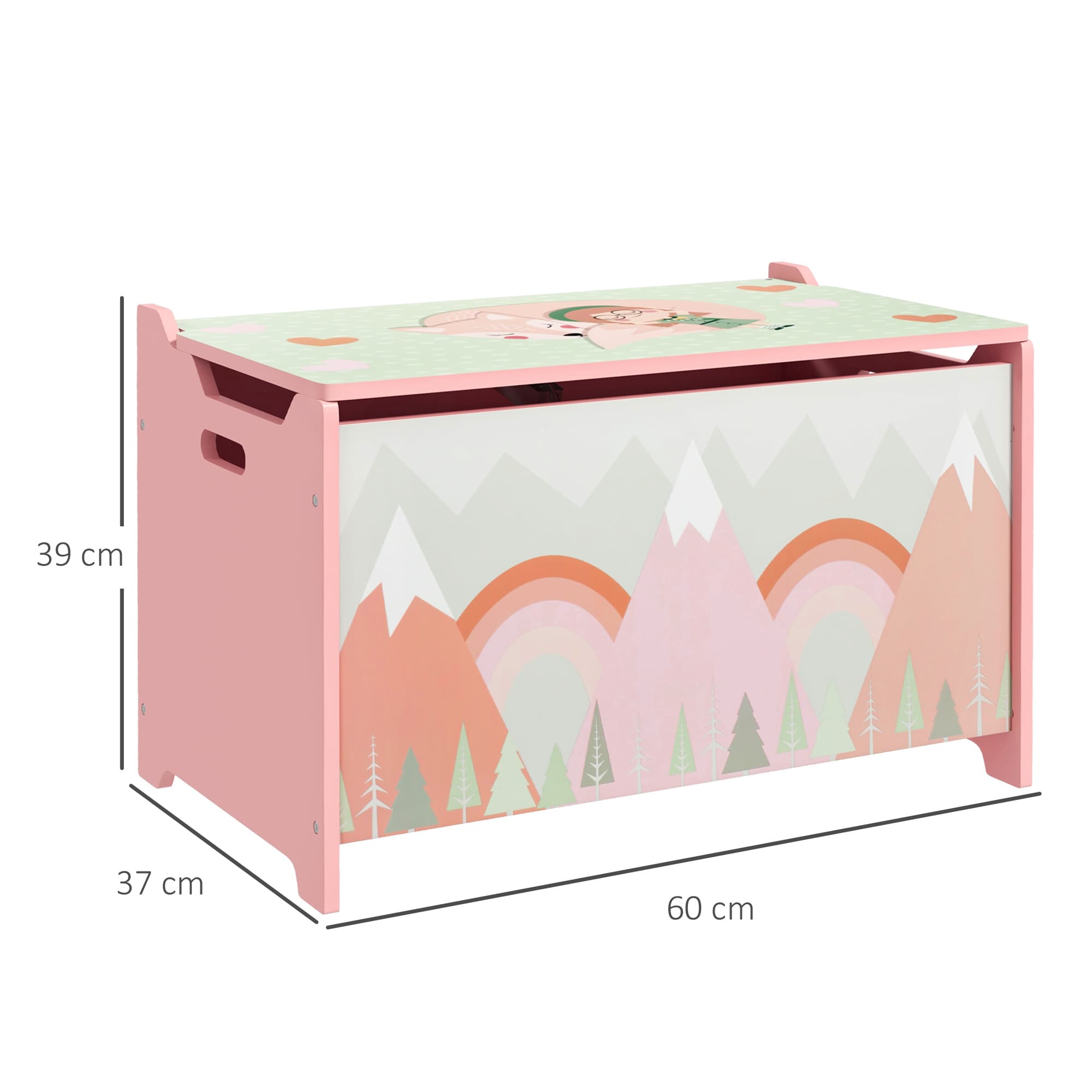 Pink Kids Toy Storage Chest For Tidier Playrooms - image 4