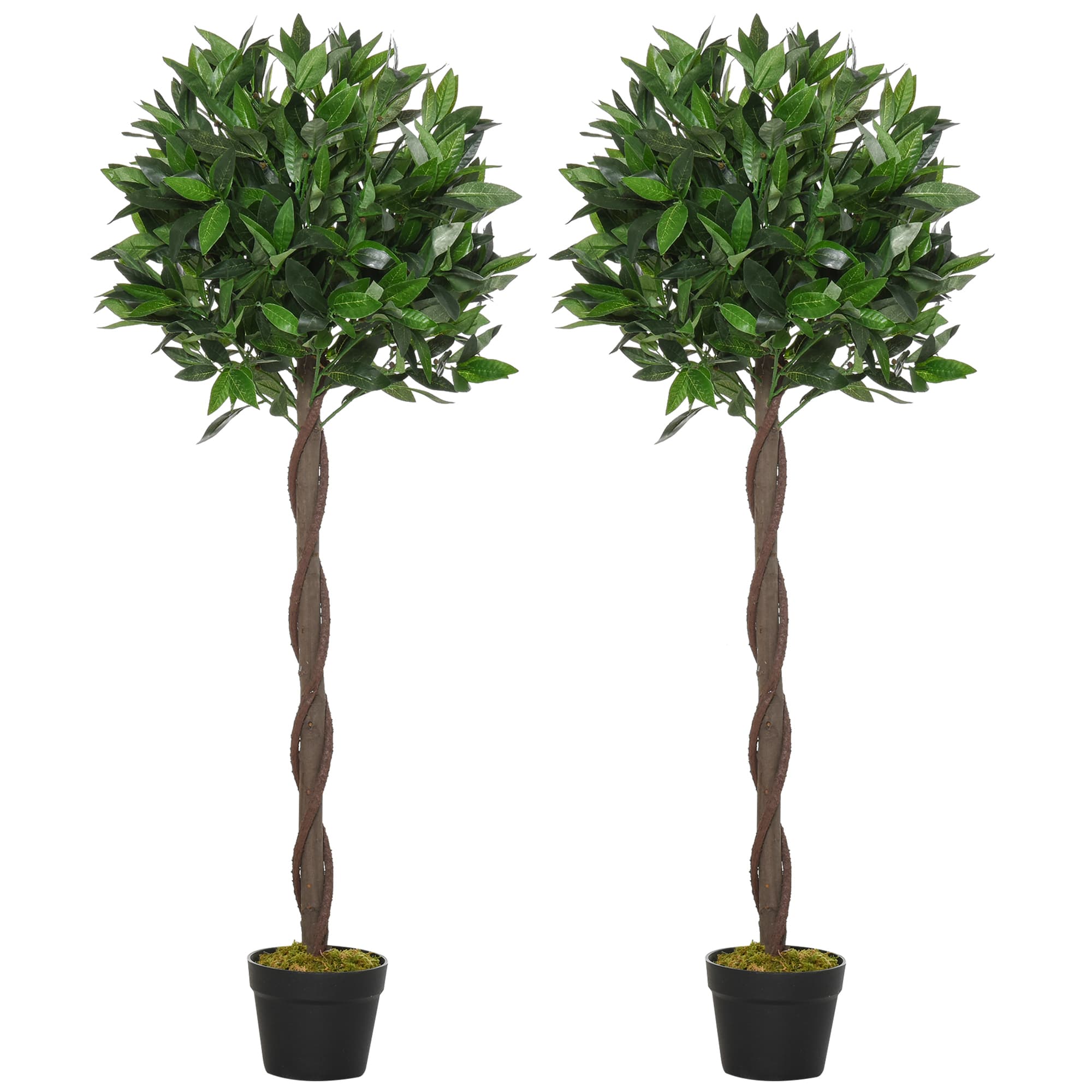 Transform Your Space with 120cm Artificial Bay Laurel Trees - Green