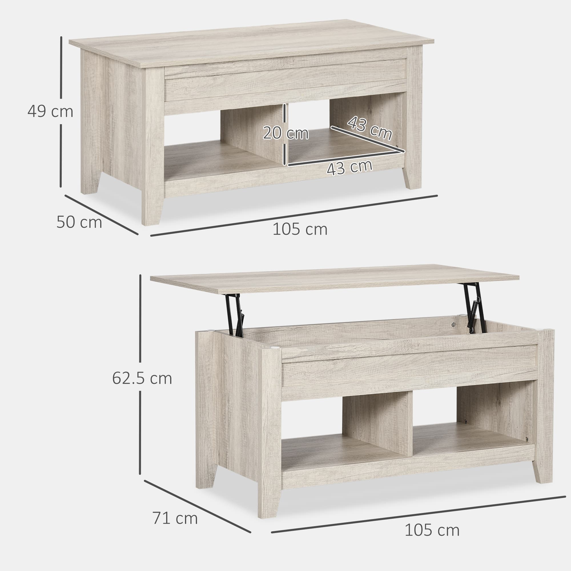 Transform Your Space With This Oak Effect Lift Top Table - image 4