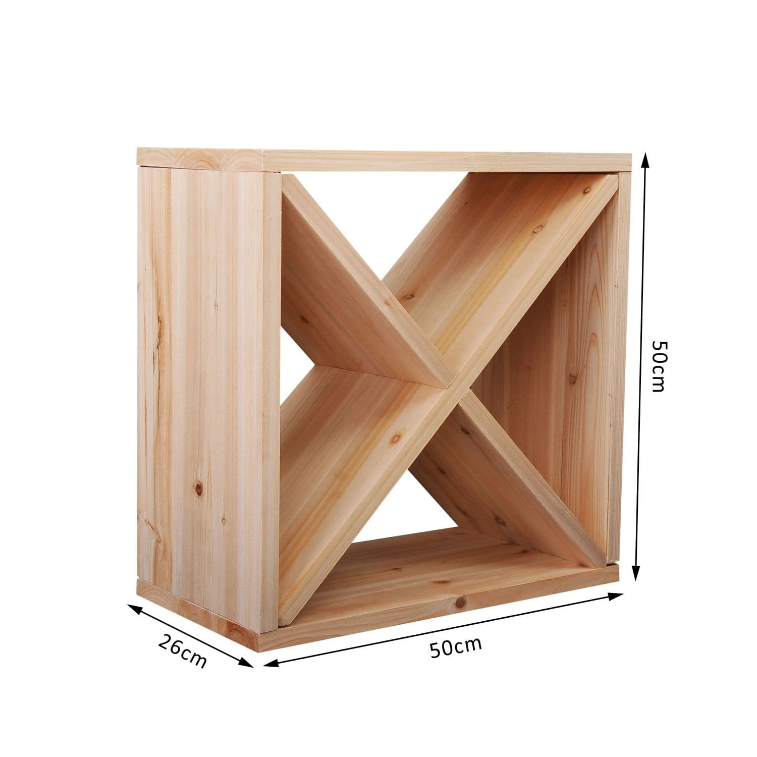 Natural Wooden Wine Rack for 24 Bottles - image 3