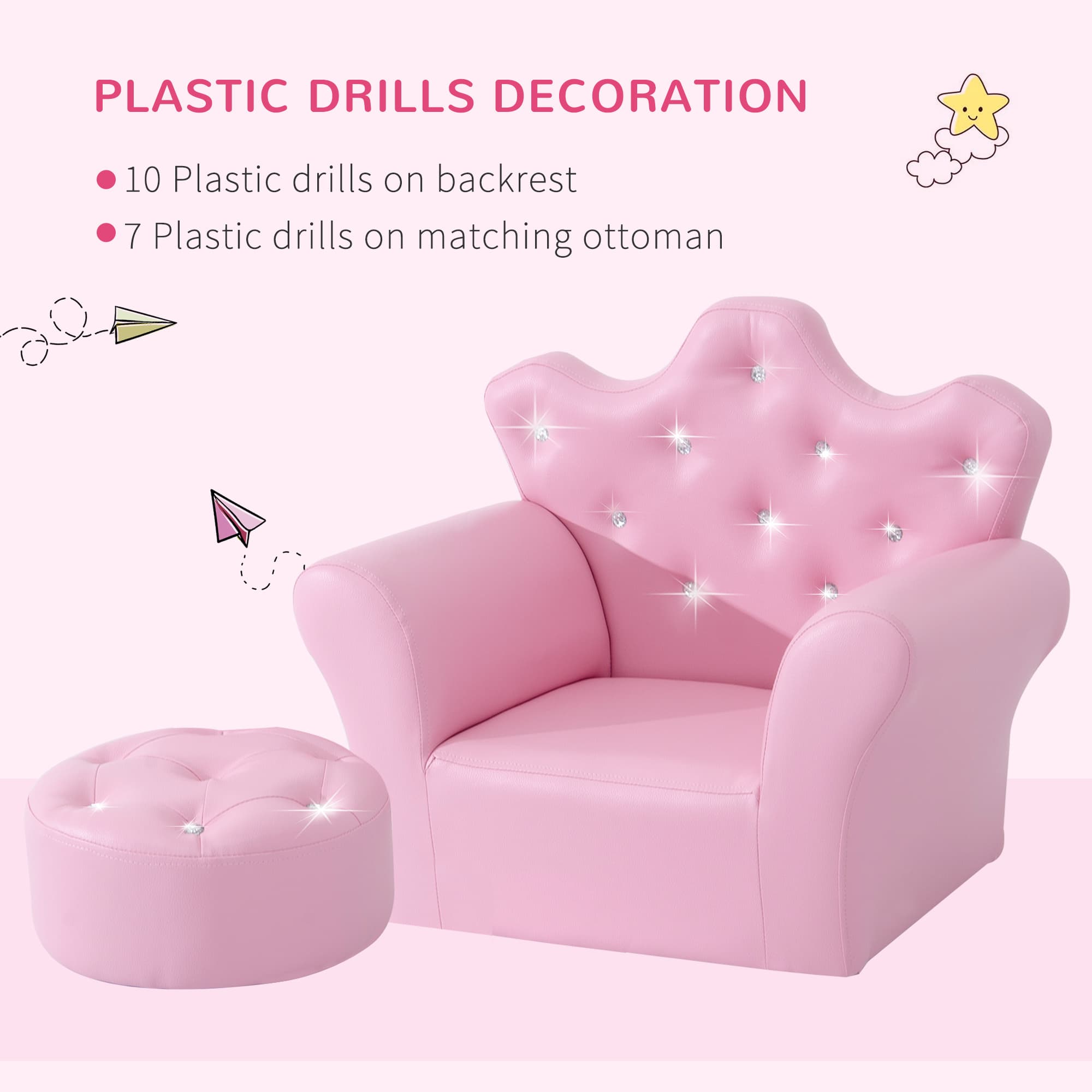 Discover Ultimate Comfort with this Pink Kids Armchair Set - image 2