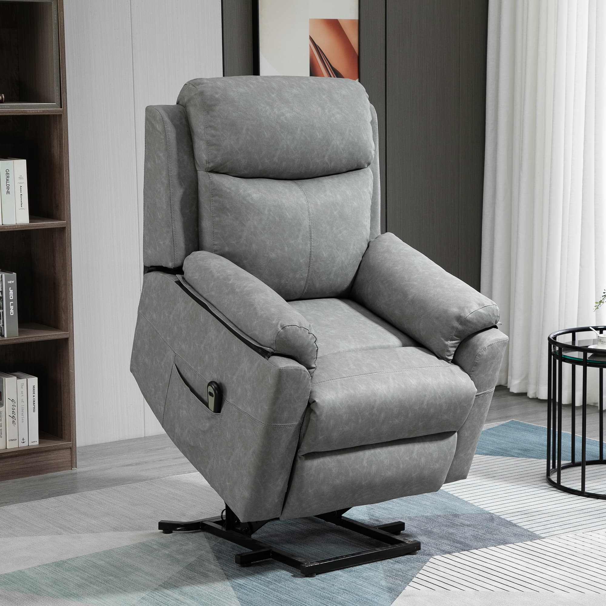 Discover Effortless Comfort: Grey Electric Riser Recliner - image 3