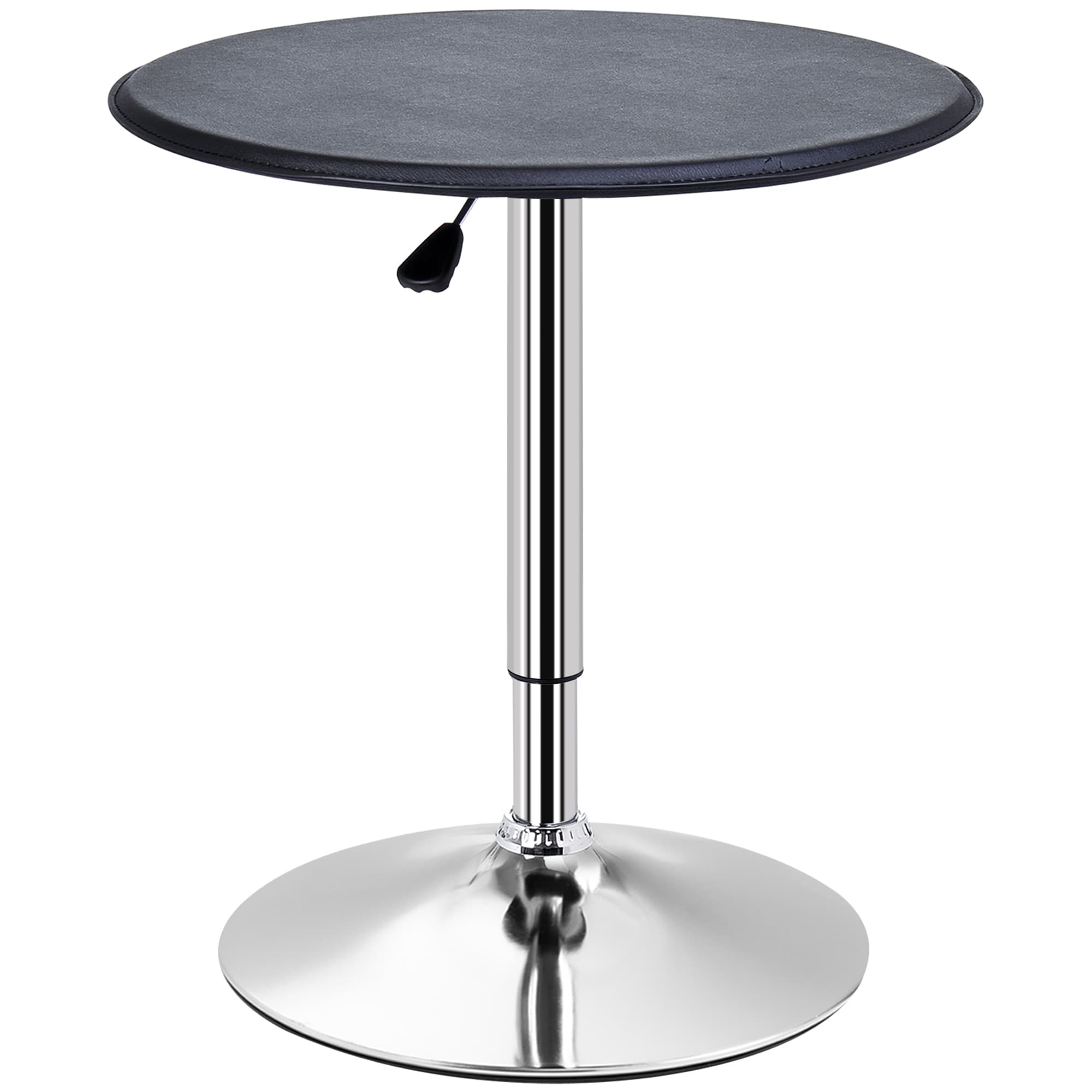 Transform Your Space with this Adjustable Swivel Bar Table - Black