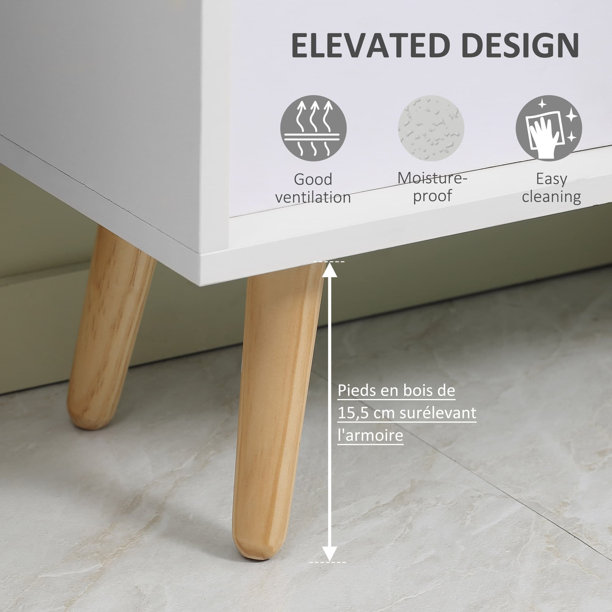 Freestanding 4-Cube Shelving Unit with Fabric Storage Boxes - image 6