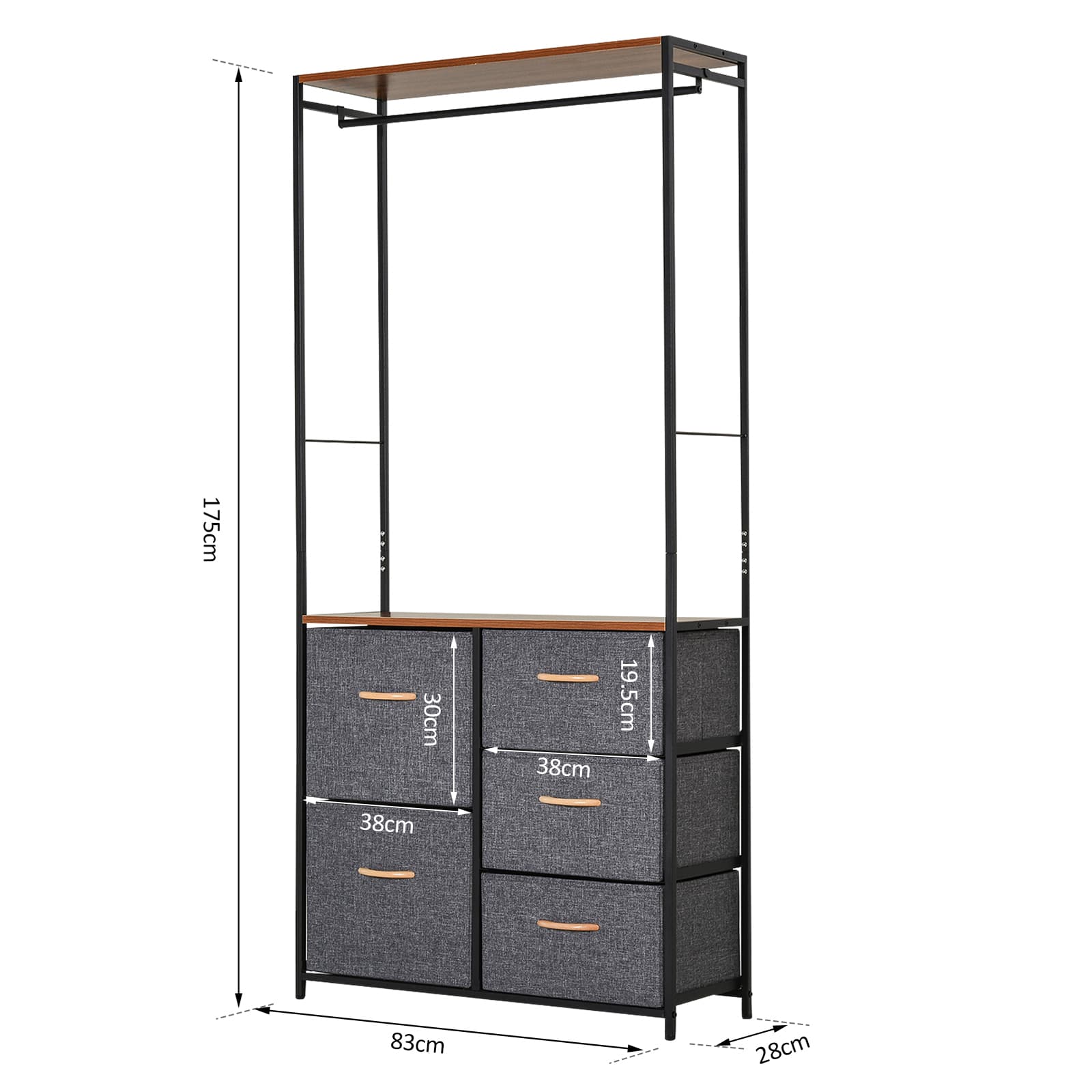 Transform Your Space with this 5-Drawer Coat Rack Unit - image 5