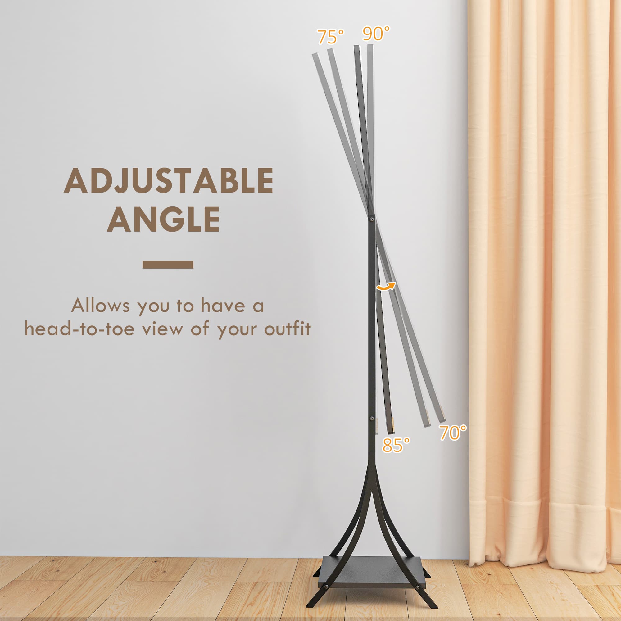 Transform Your Morning Routine with this Frameless Floor Mirror - image 3