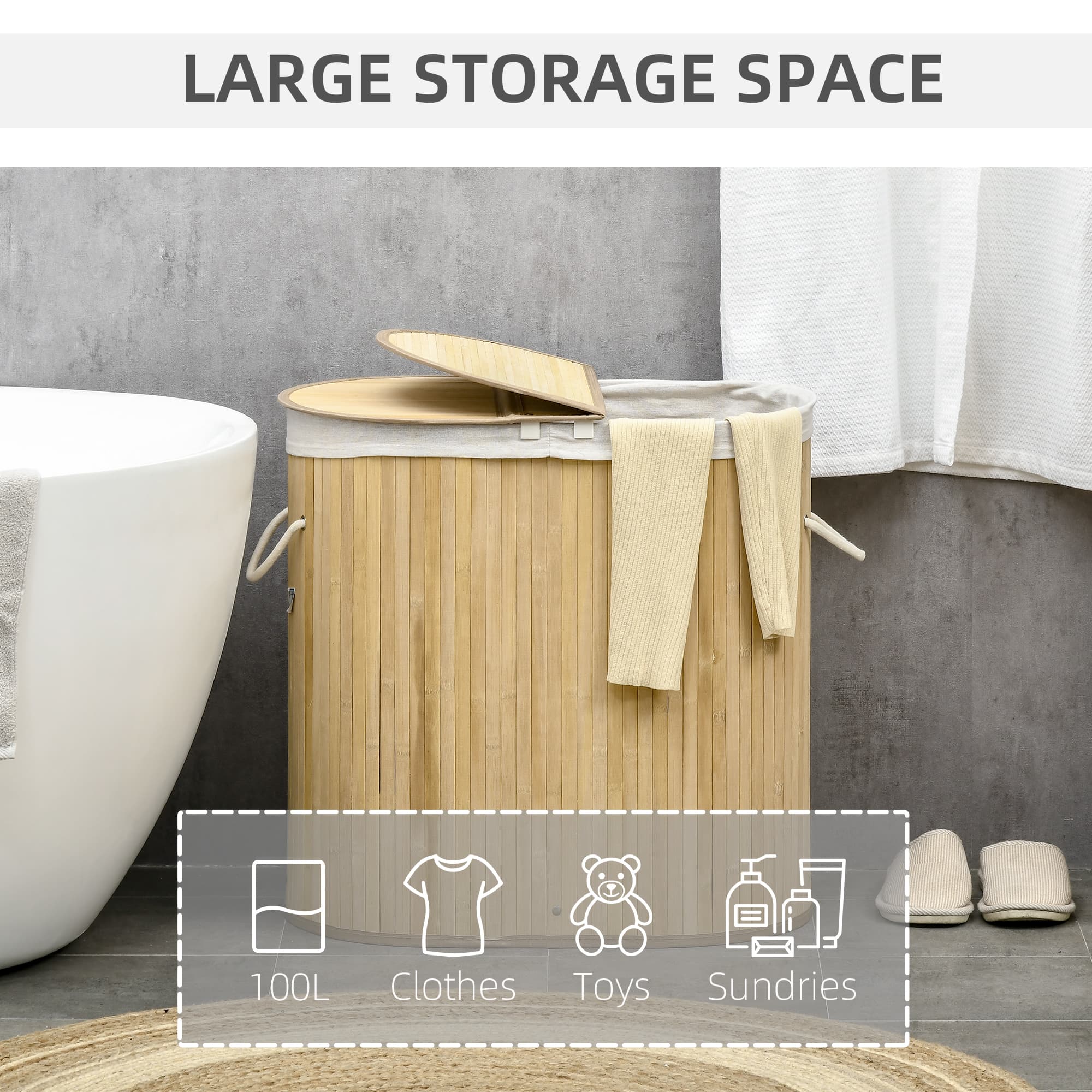 Sort Laundry More Easily with This 100-Litre Bamboo Hamper - image 6