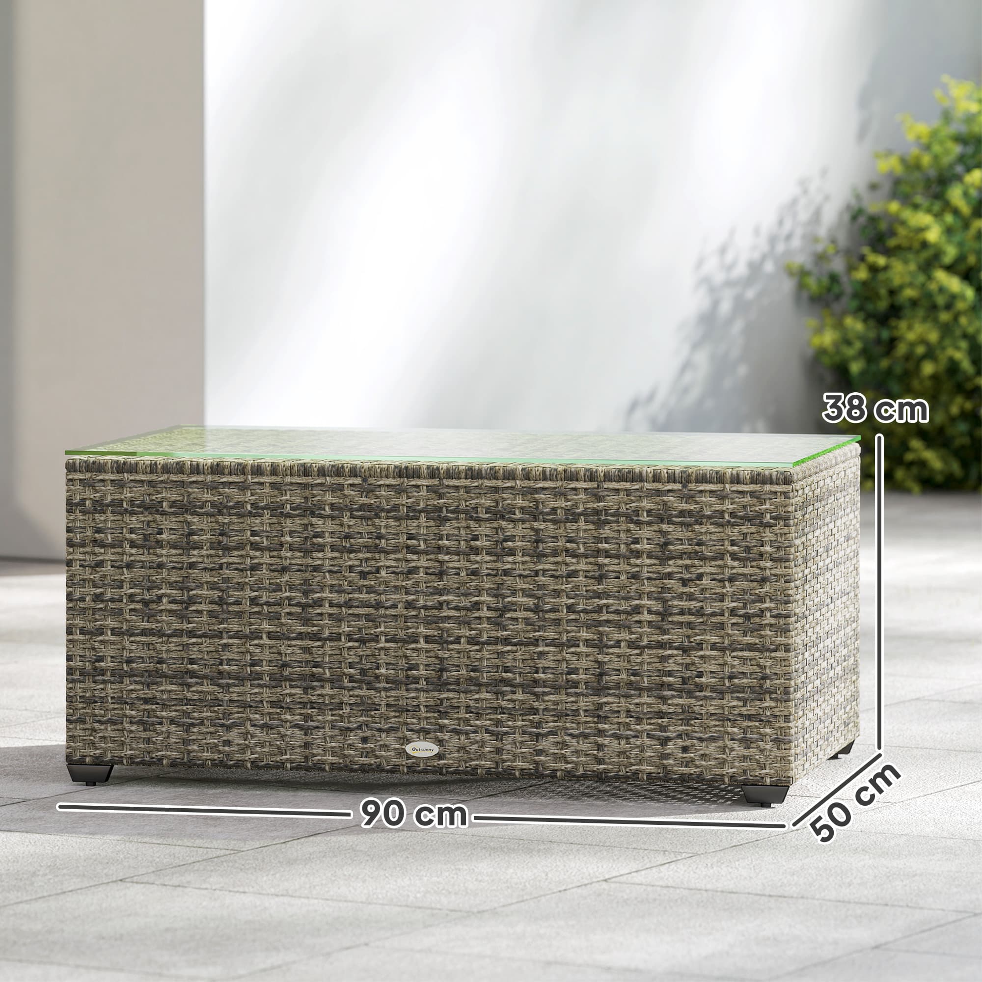 Transform Your Space with this Dark Grey Rattan Side Table - image 4
