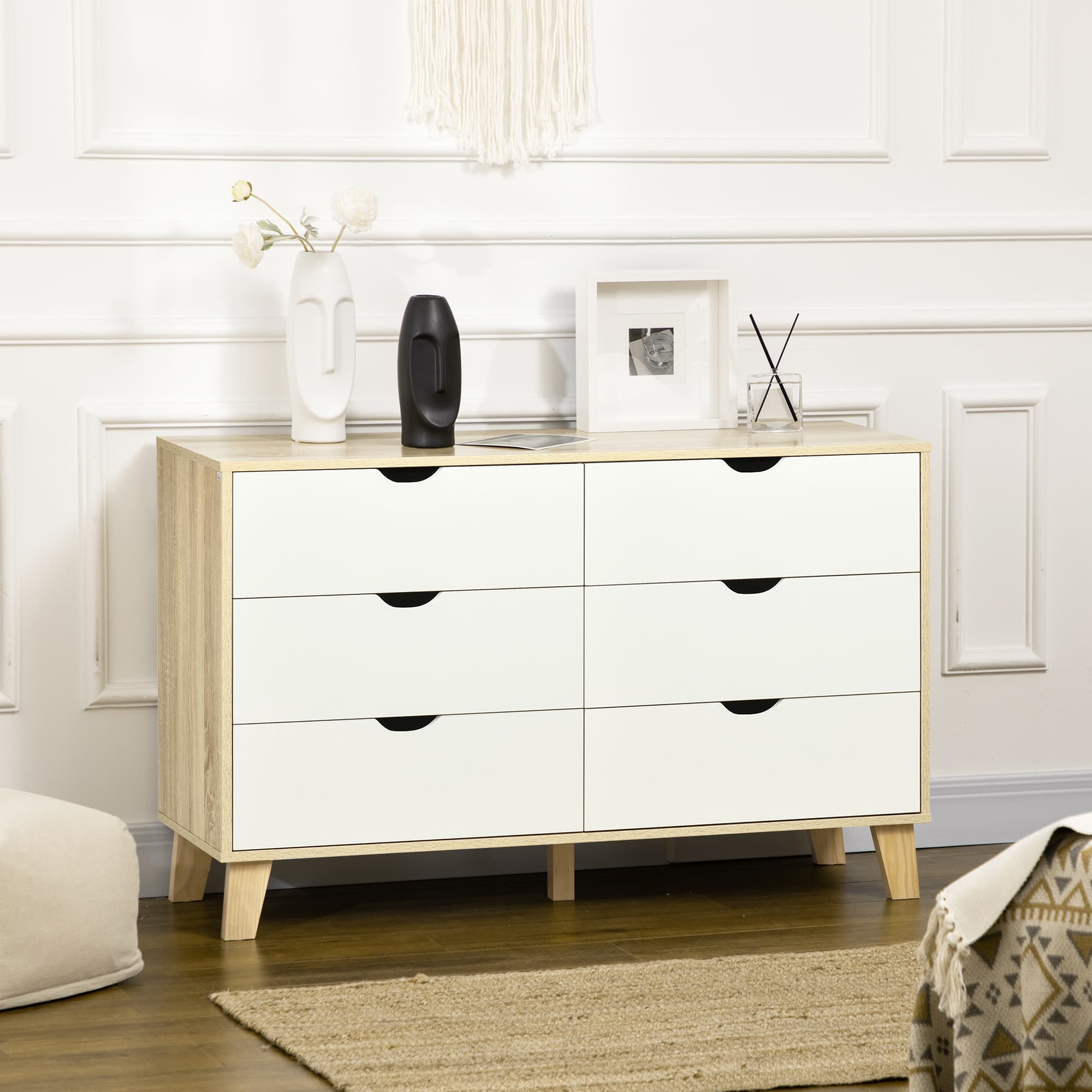 Wide 6-Drawer Chest of Drawers for Effortless Storage - image 4