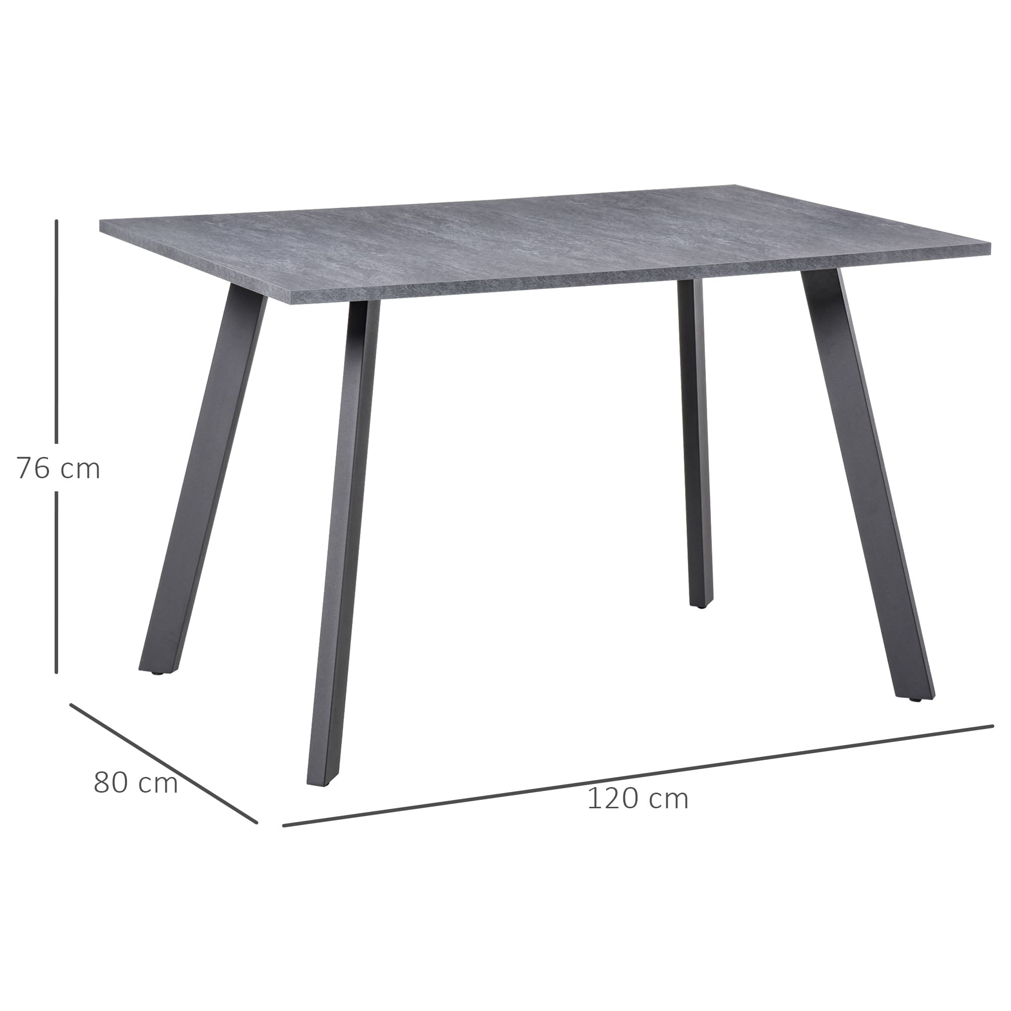 Contemporary Dark Grey Dining Table for Effortless Entertaining - image 4