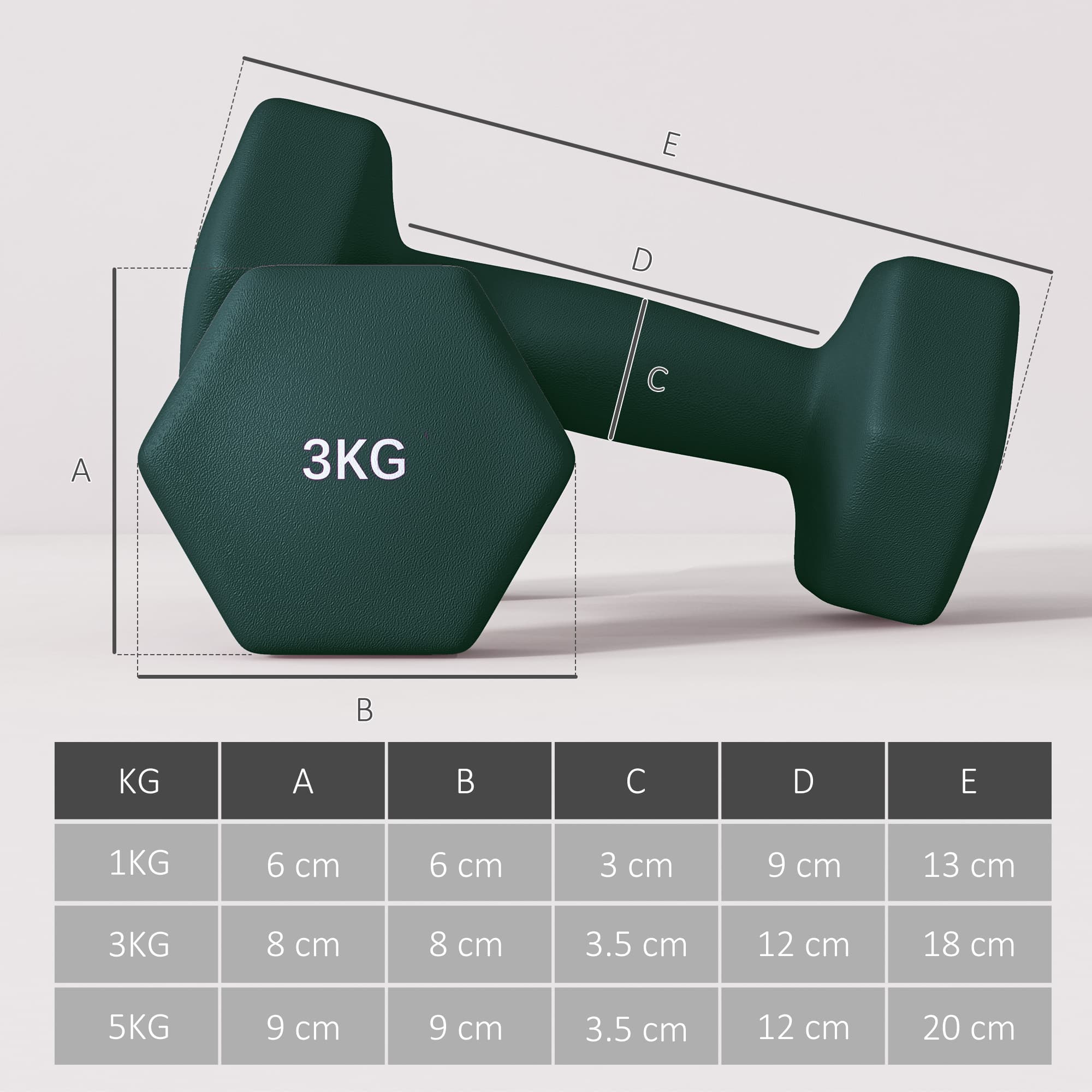 Six-Piece Hex Dumbbell Set with Multi-Function Carrier - image 7
