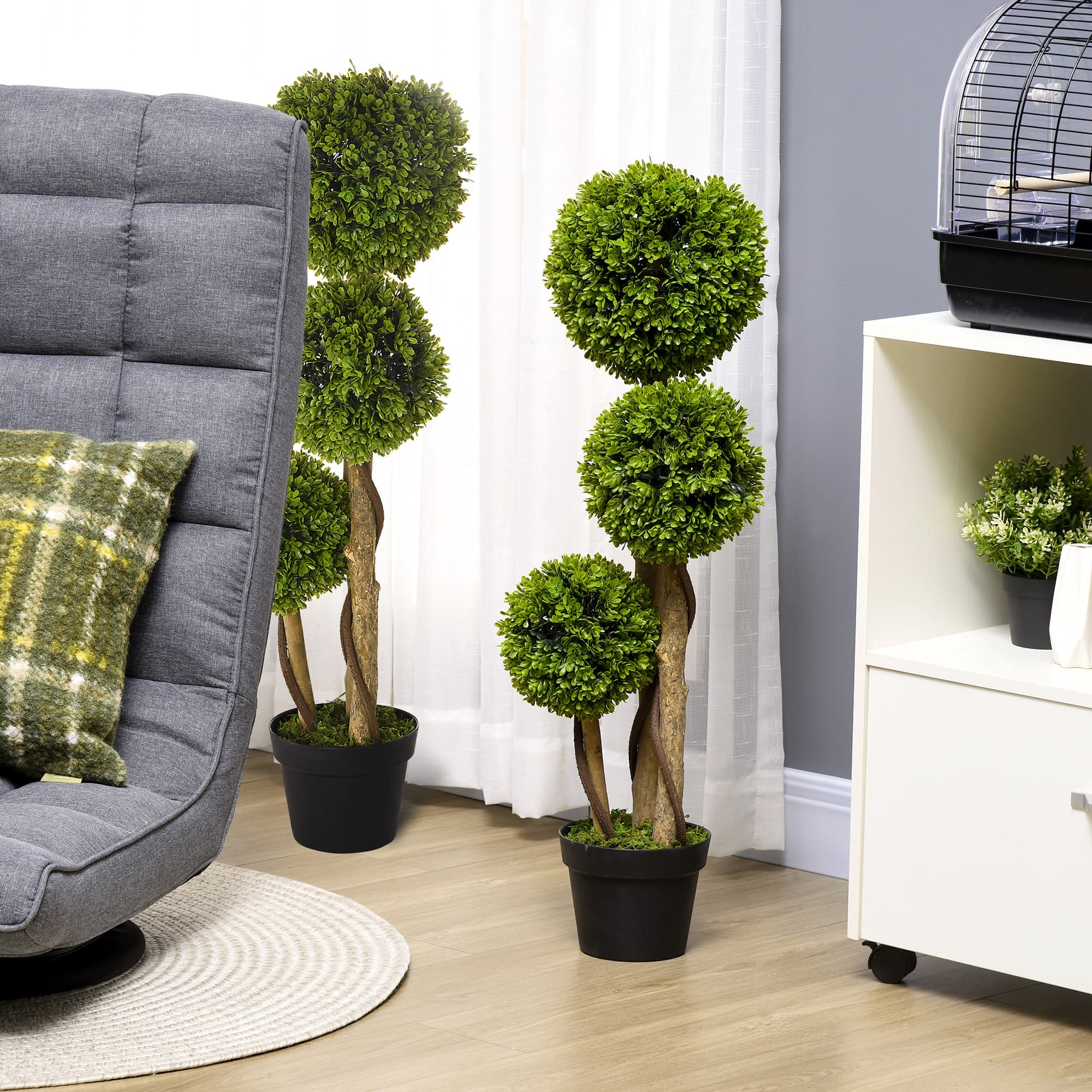 Transform Your Space With 90cm Artificial Boxwood Trees - image 4