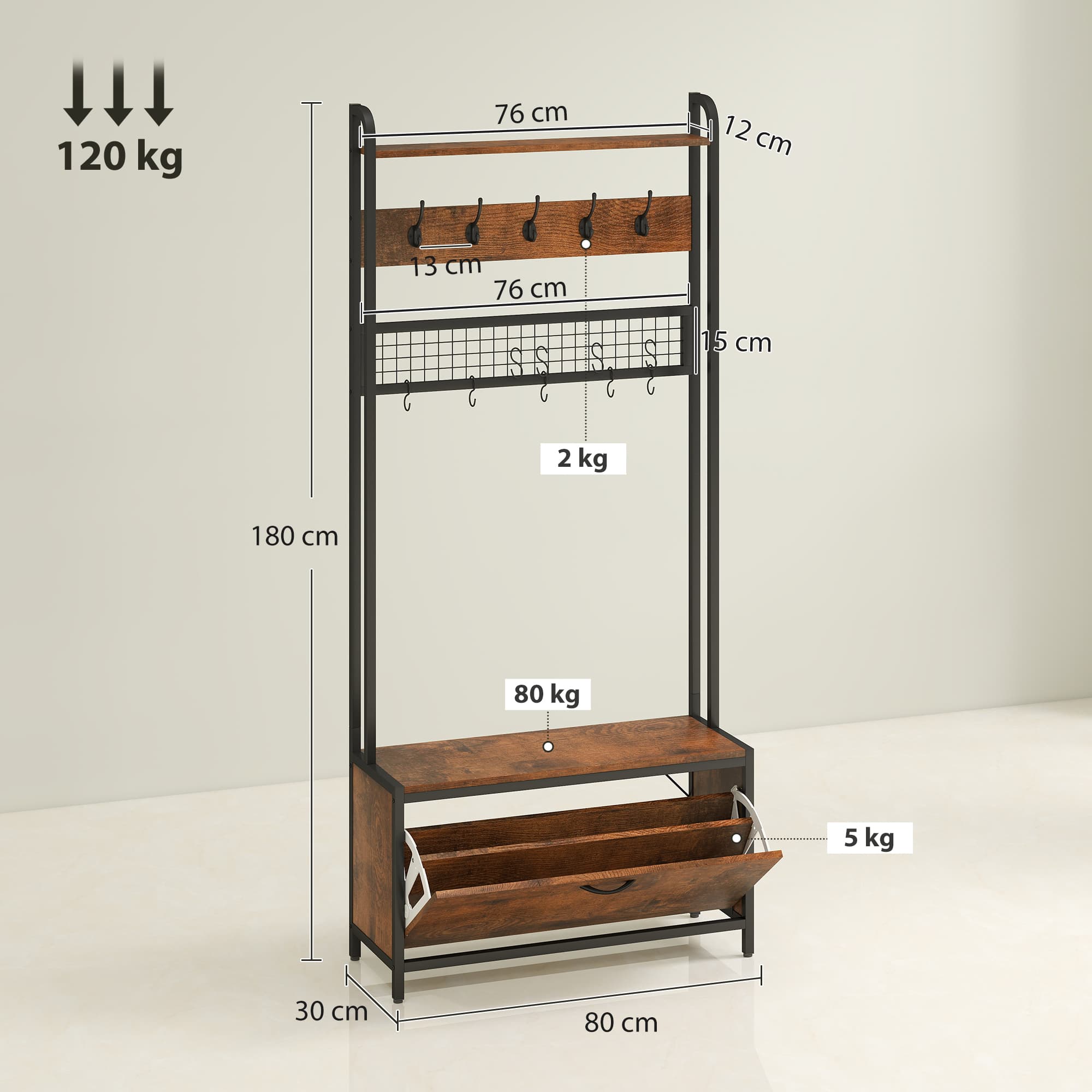 Transform Your Entrance with this 5-in-1 Hallway Tree - image 4
