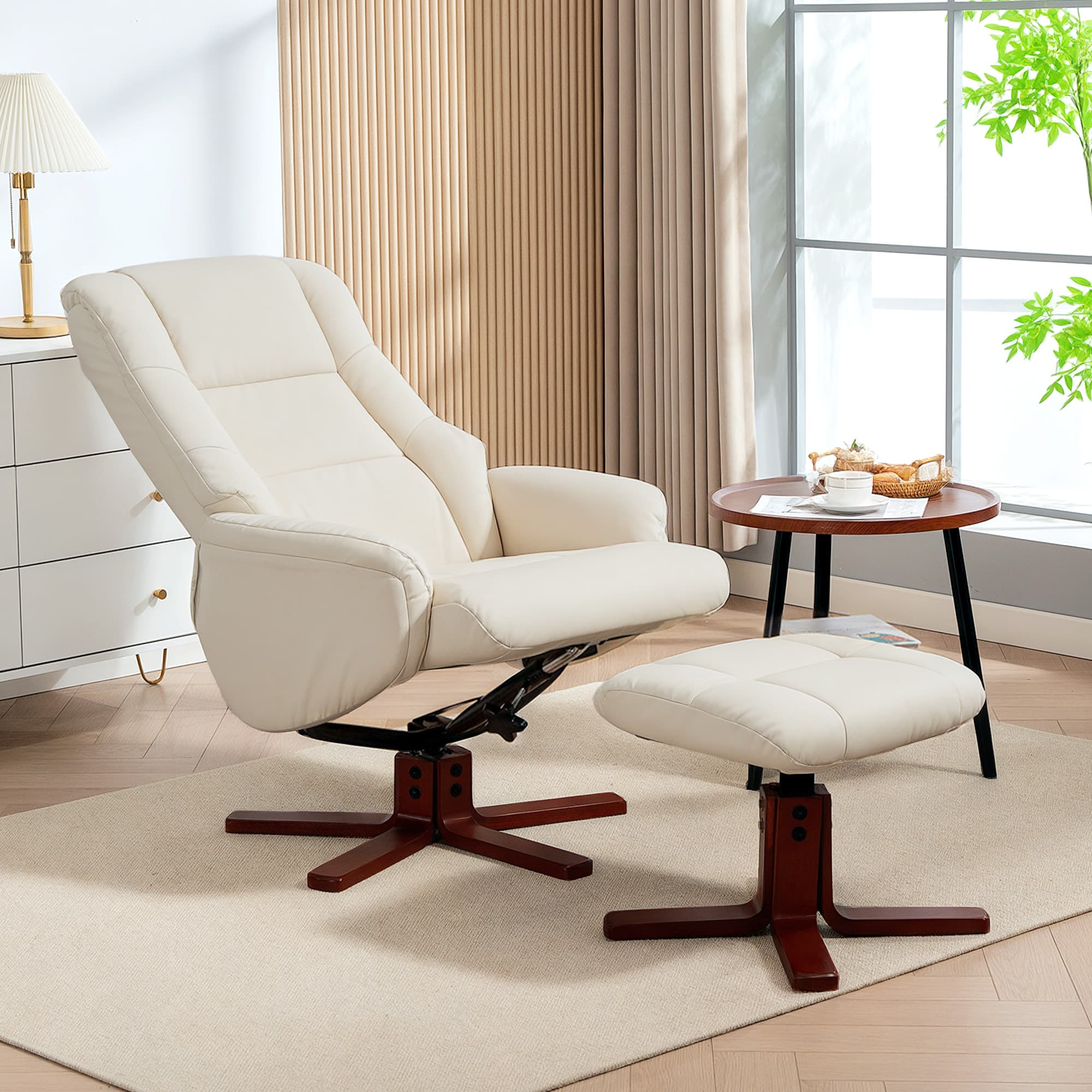 Discover Ultimate Comfort with this Cream Rocking Recliner - image 1