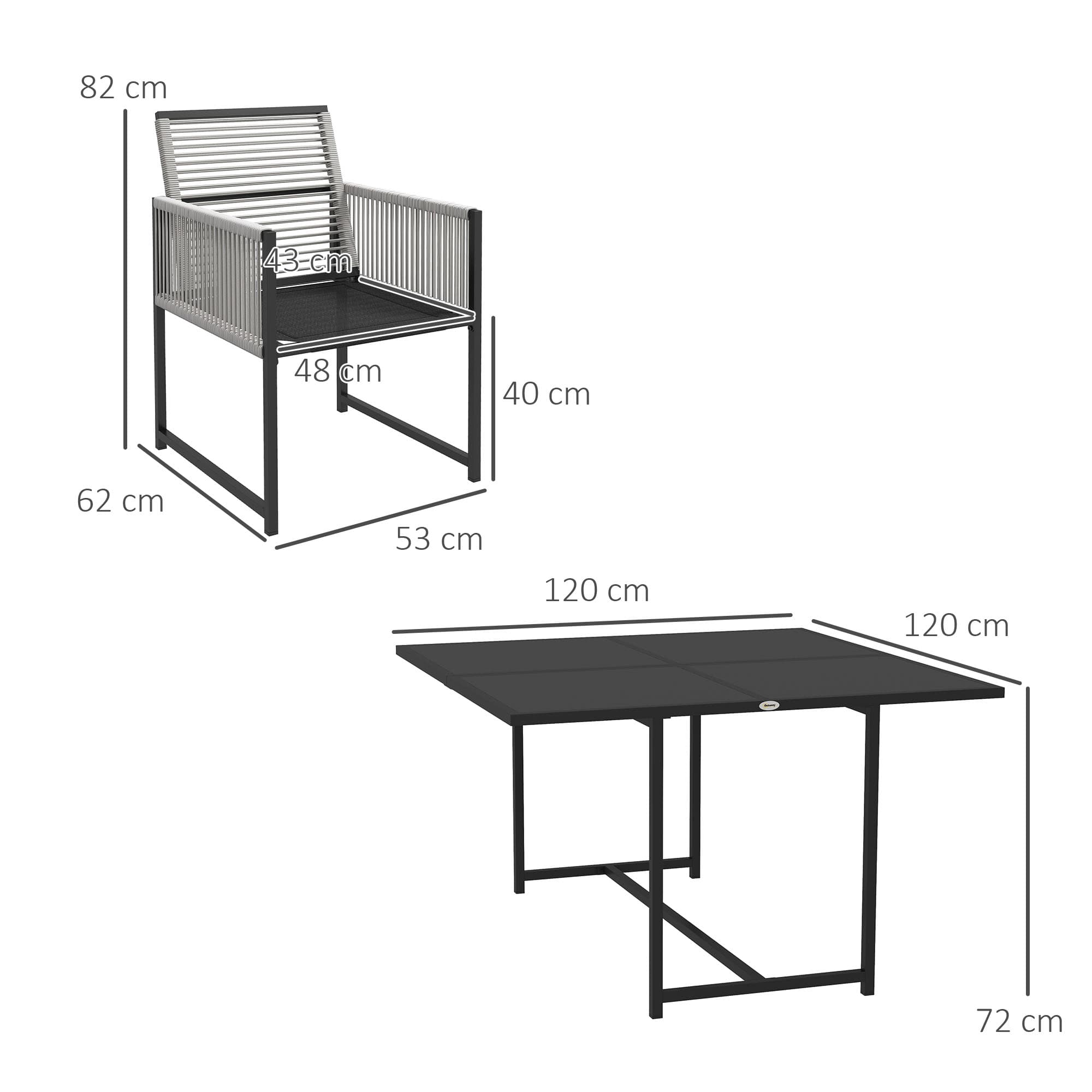 Transform Your Space with this 5-Piece Metal Dining Set - image 2