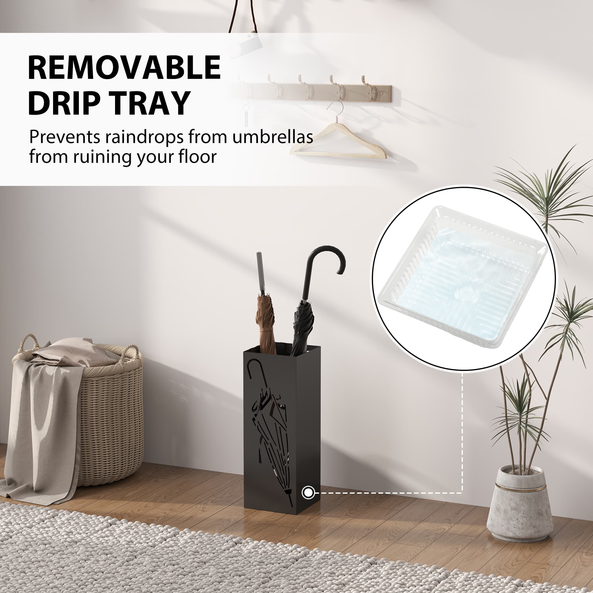 Keep Hallways Tidy with a Black Umbrella Stand - image 2