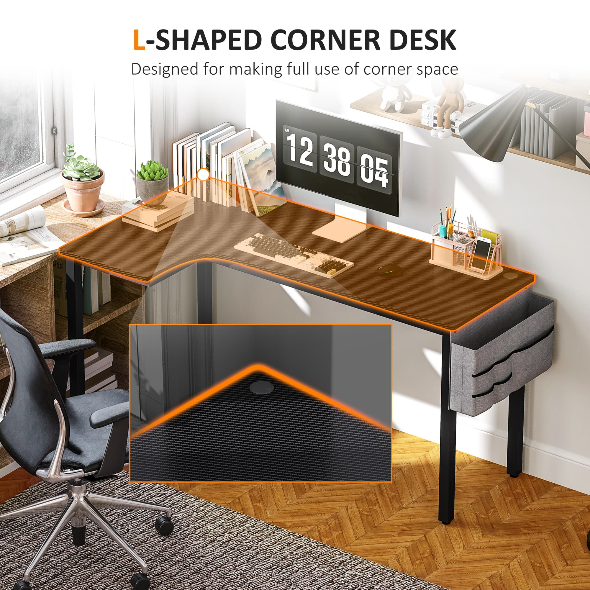 An L-Shaped Gaming Desk With Room for Two Screens and Tidy Cables - image 9