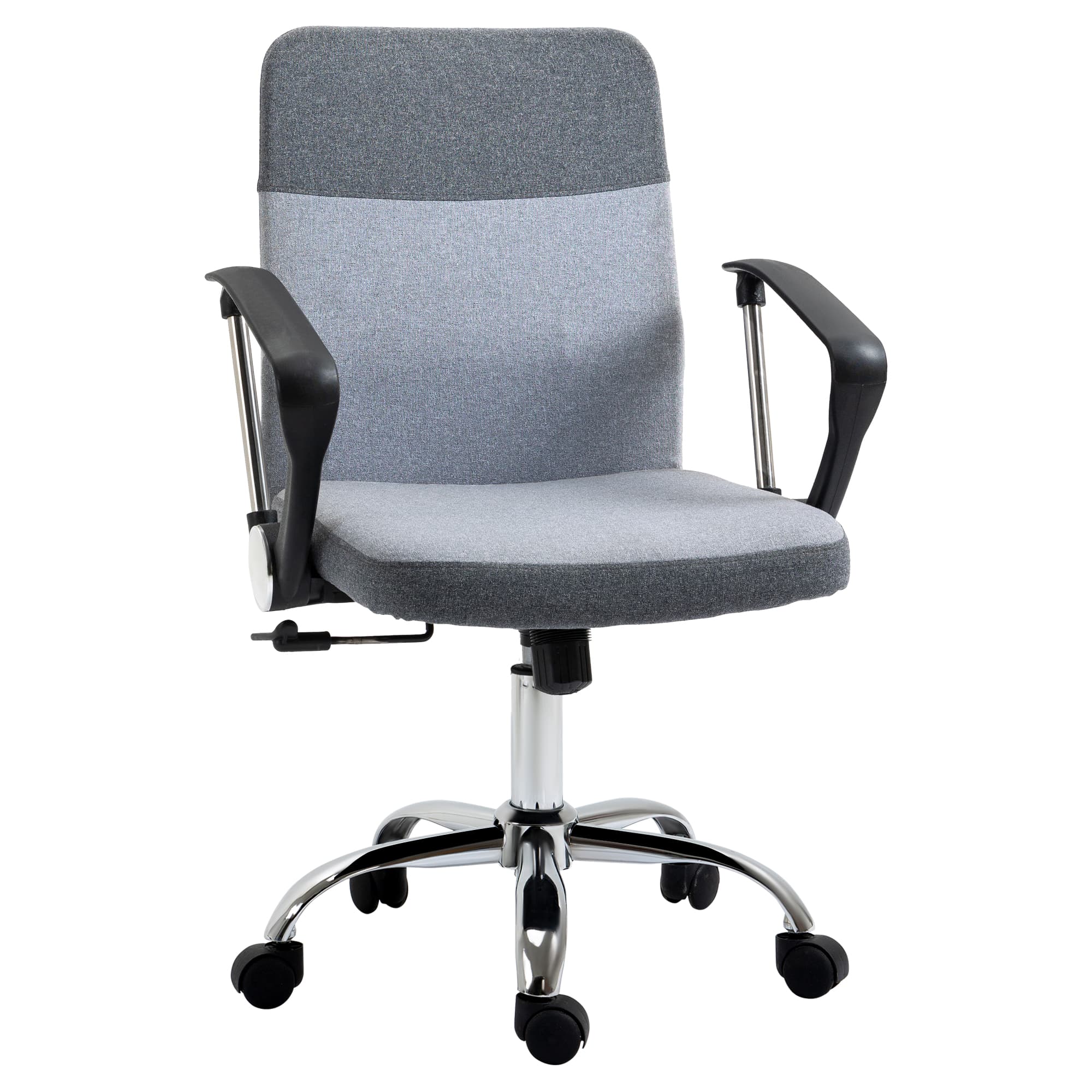 Transform Your Workspace with this Grey Linen Office Chair - Grey