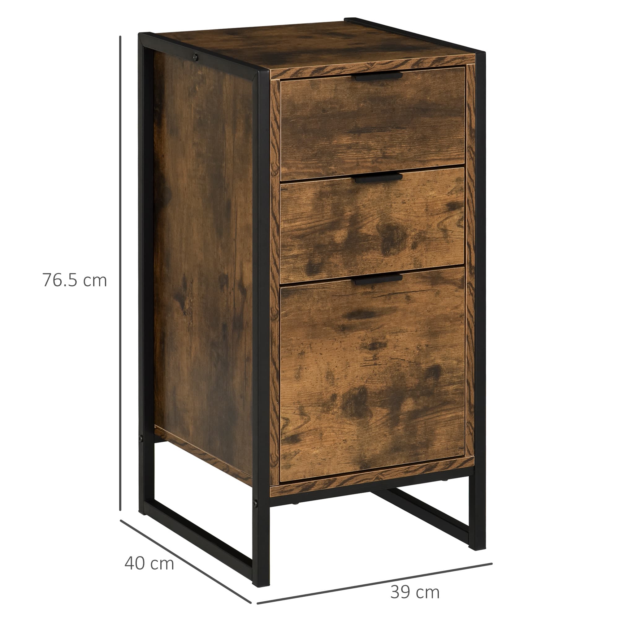 Transform Your Bedroom with this Industrial 3-Drawer Chest - image 5