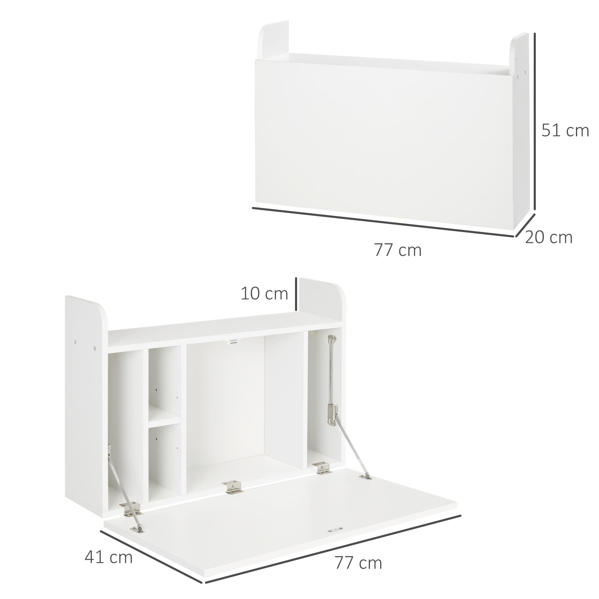 Transform Your Space with this White Floating Laptop Desk - image 4