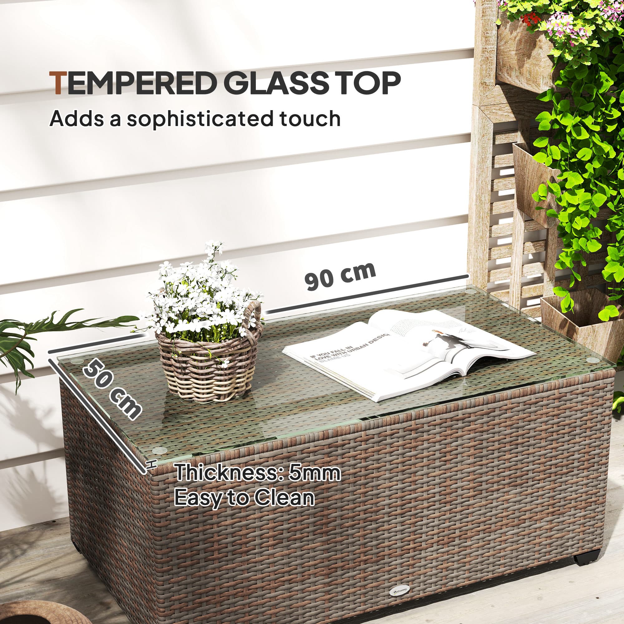 Transform Your Garden with this Rattan Glass-Top Table - image 3