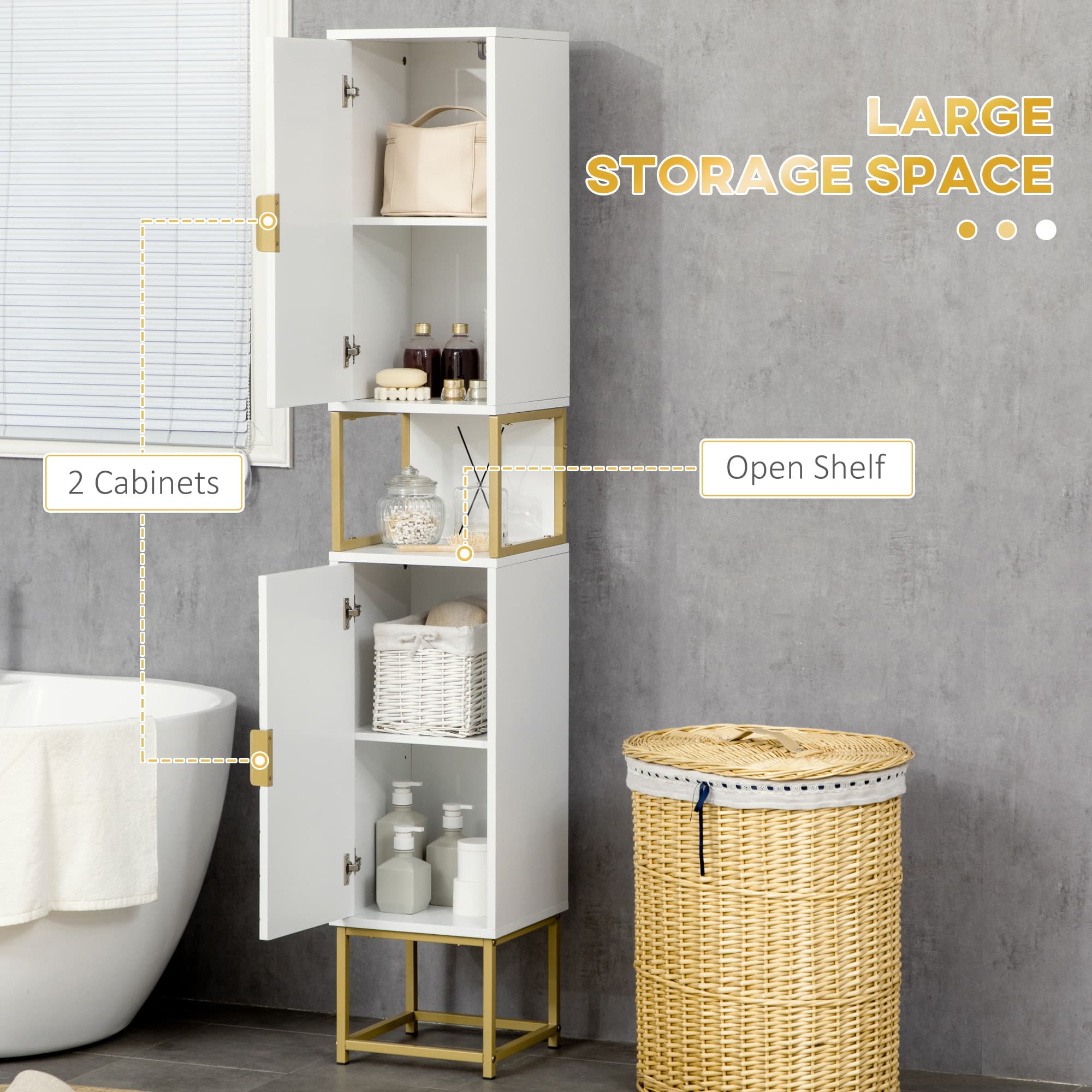 Transform Your Space with this Slim White Bathroom Tallboy - image 3