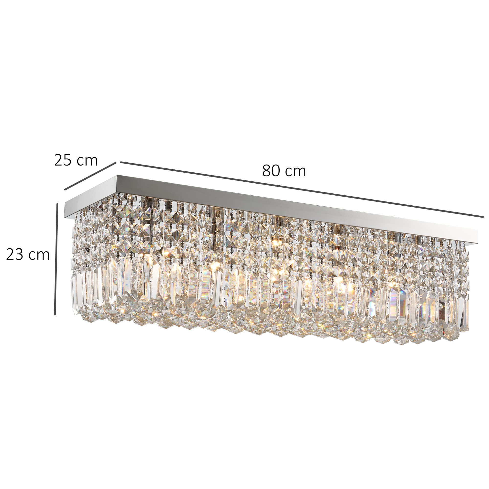 Transform Your Space with this Dazzling Square Crystal Chandelier - image 1
