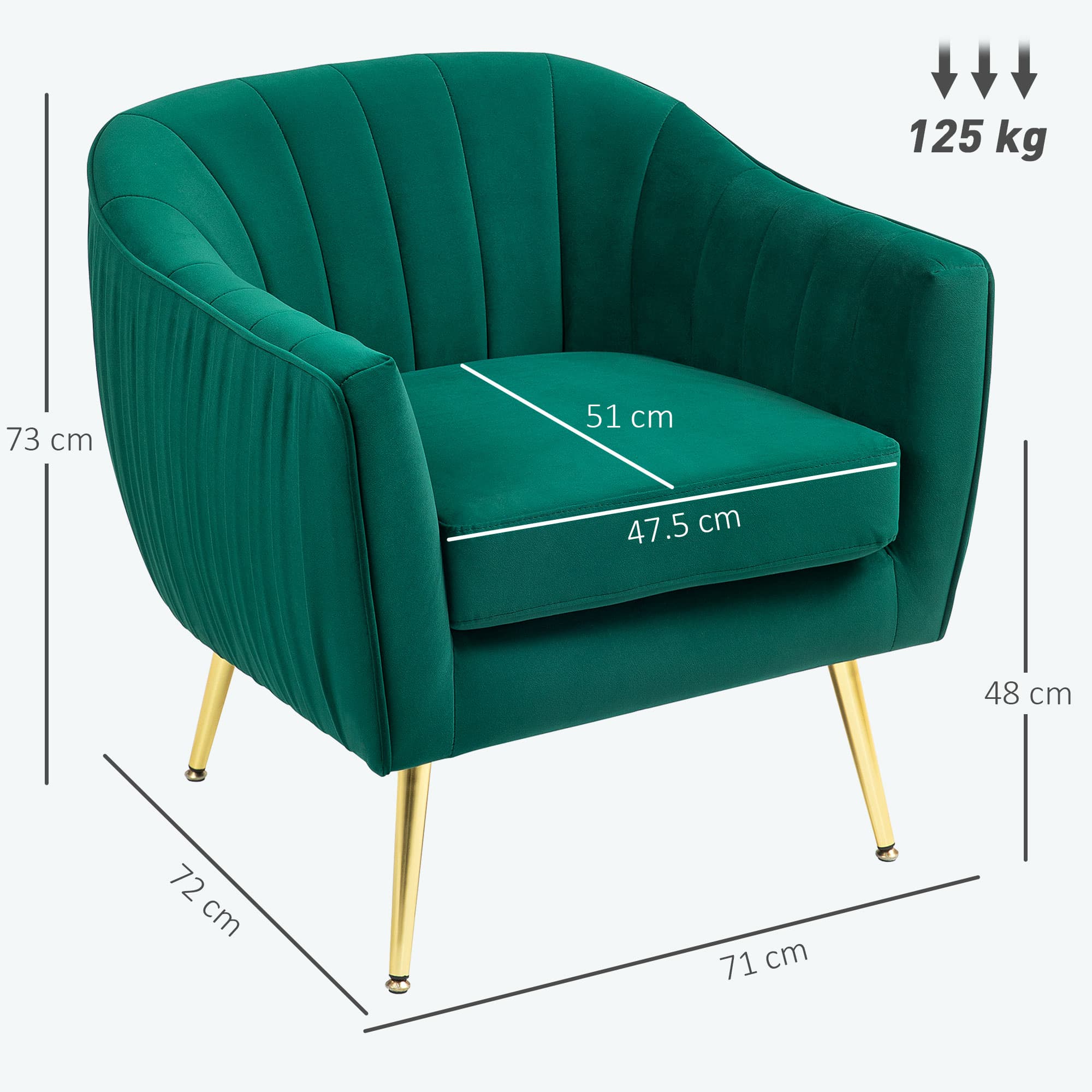 Transform Your Living Space with this Green Velvet Tub Chair - image 4