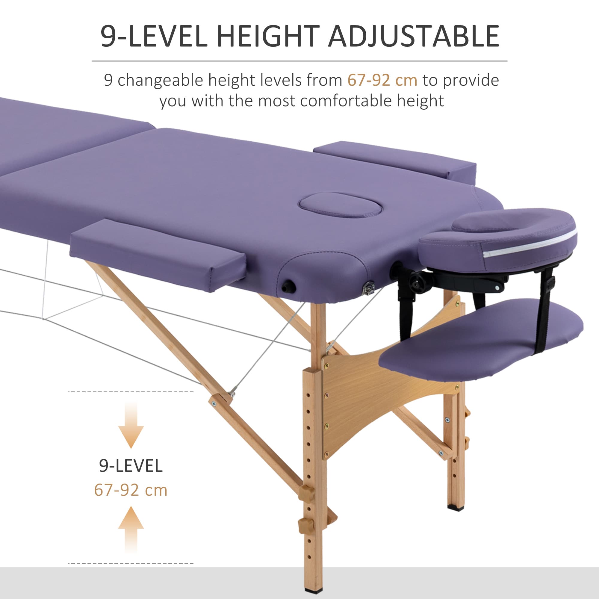 Premium Portable Purple Massage Bed for Effortless Treatments - image 1
