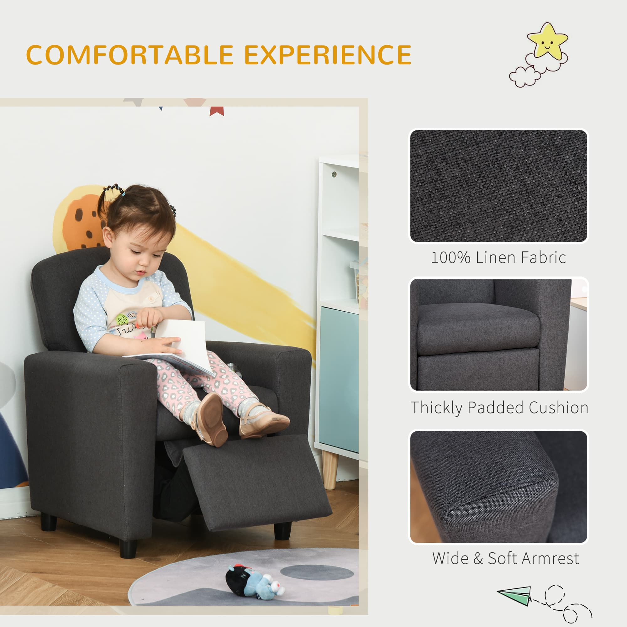 Discover Effortless Comfort with this 2-in-1 Kids Sofa - image 5