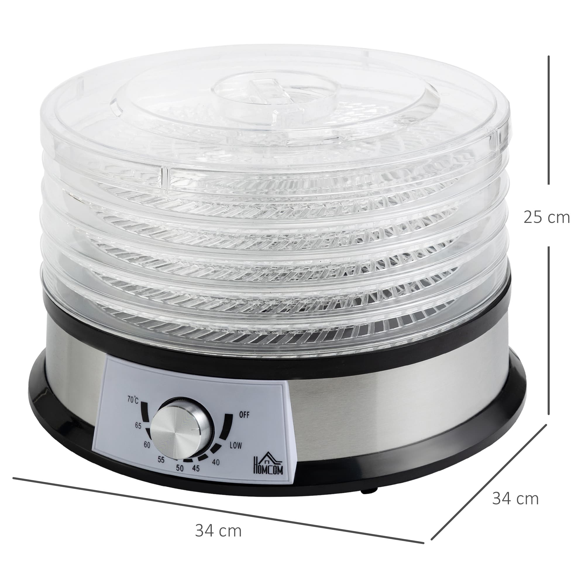 A Five-Tray Food Dehydrator with Adjustable Temperature and Even Airflow - image 10