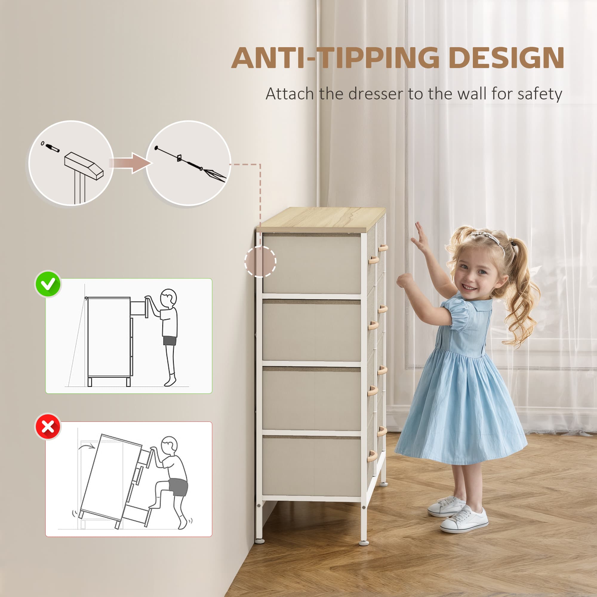 Transform Your Space with this 8-Drawer Fabric Chest - image 2