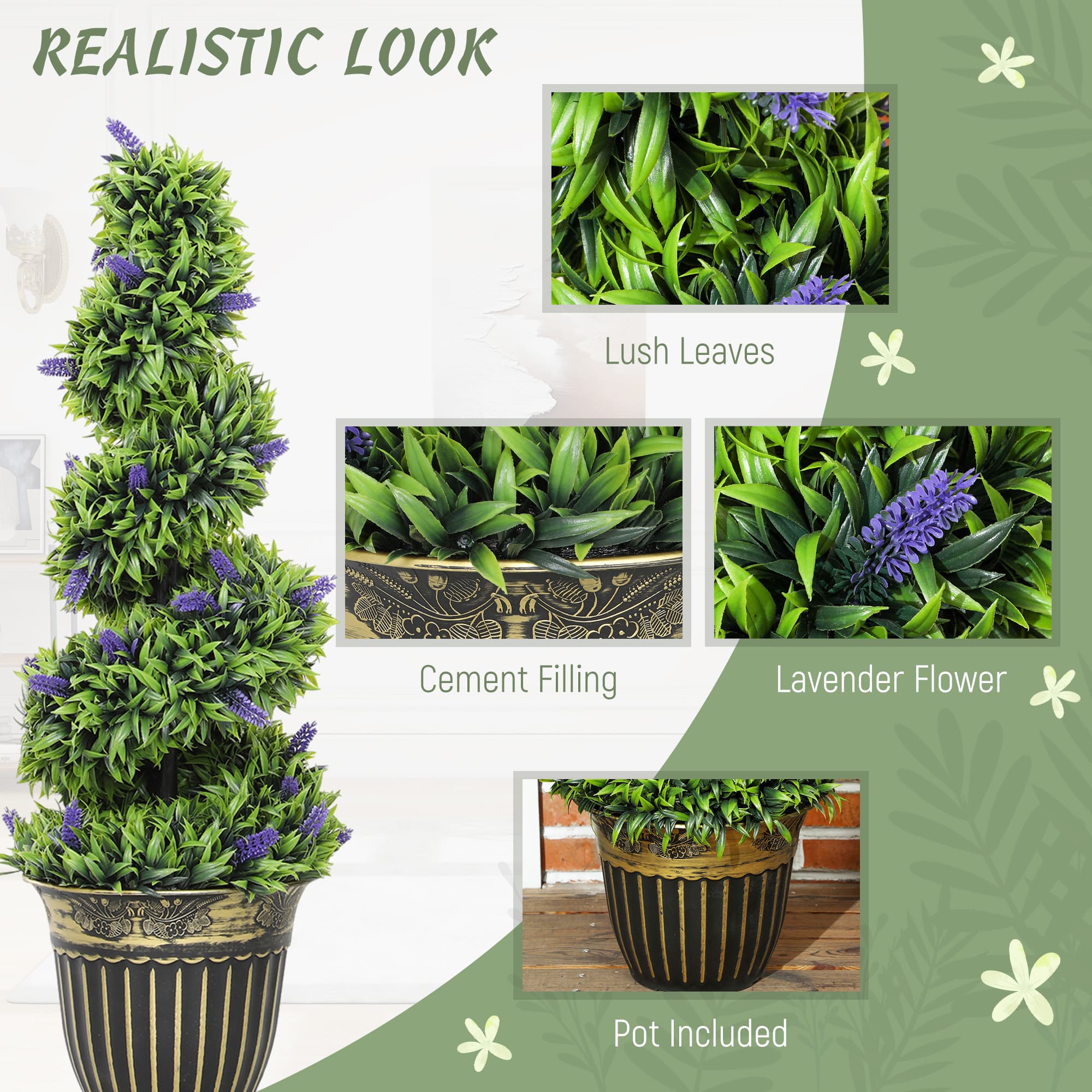 Transform Your Space with 90cm Artificial Lavender Trees - image 4