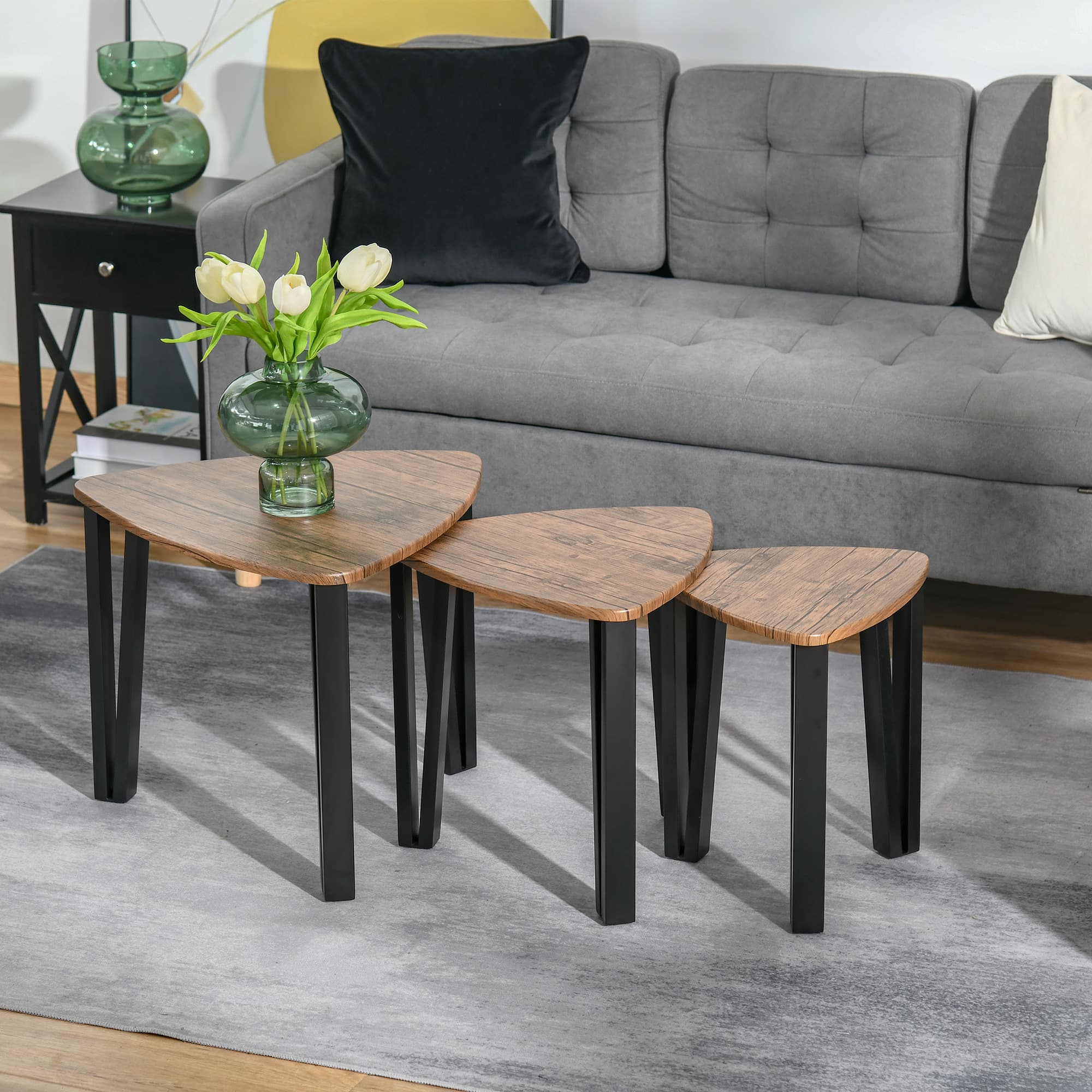 Transform Your Space with this 3-Piece Walnut Nest of Tables - image 4