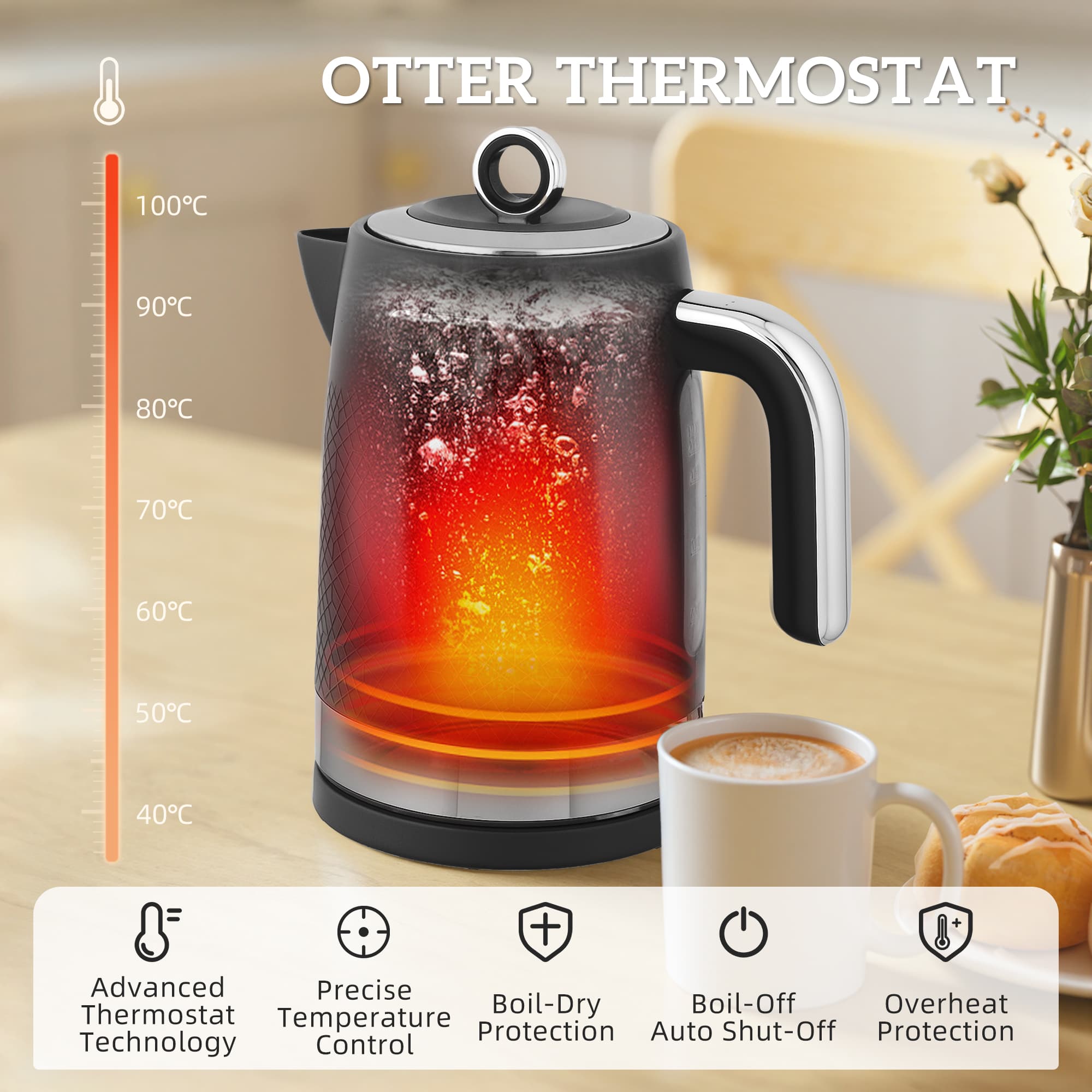 Transform Your Mornings: Matte Black Kettle & Toaster Set - image 3