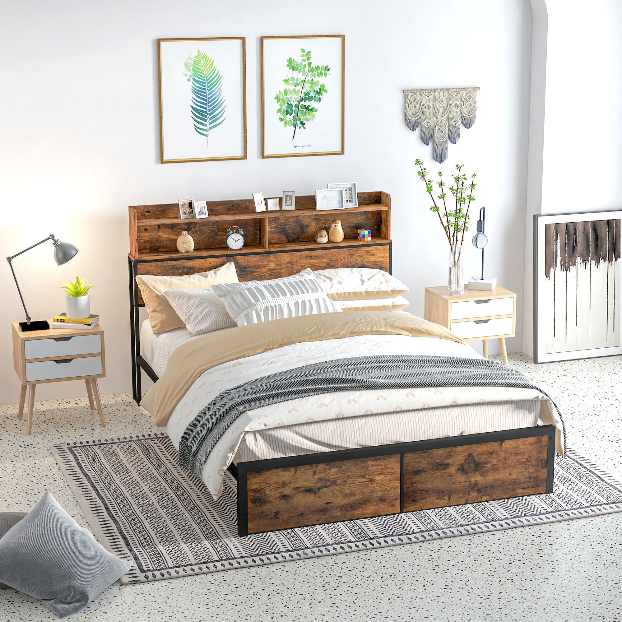 Transform Your Bedroom With This Industrial King Storage Bed - image 1