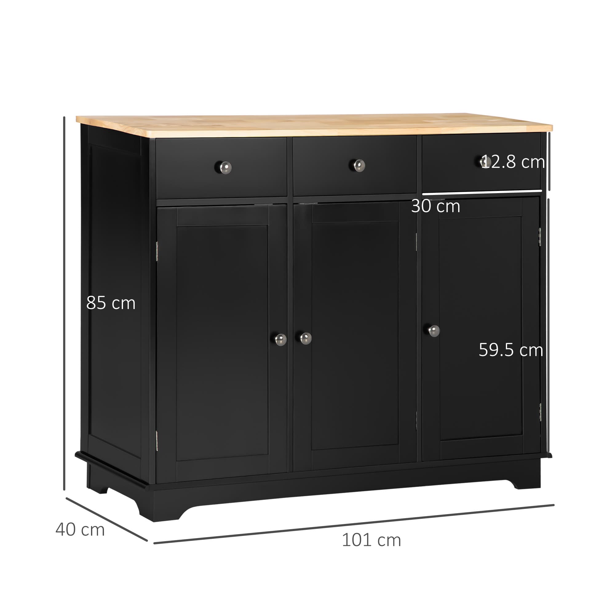 Transform Your Space with this Premium Black Sideboard - image 3