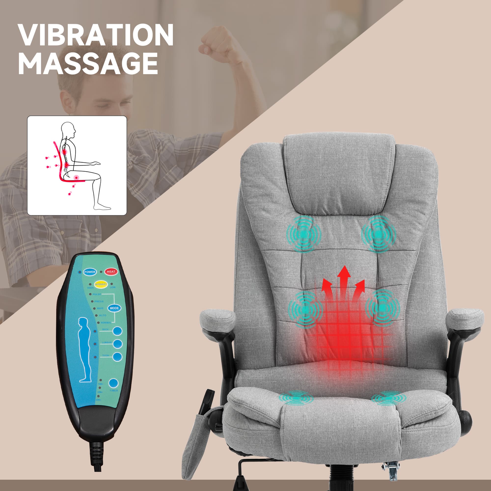 Transform Your Workday With This Heated Massage Office Chair - image 5