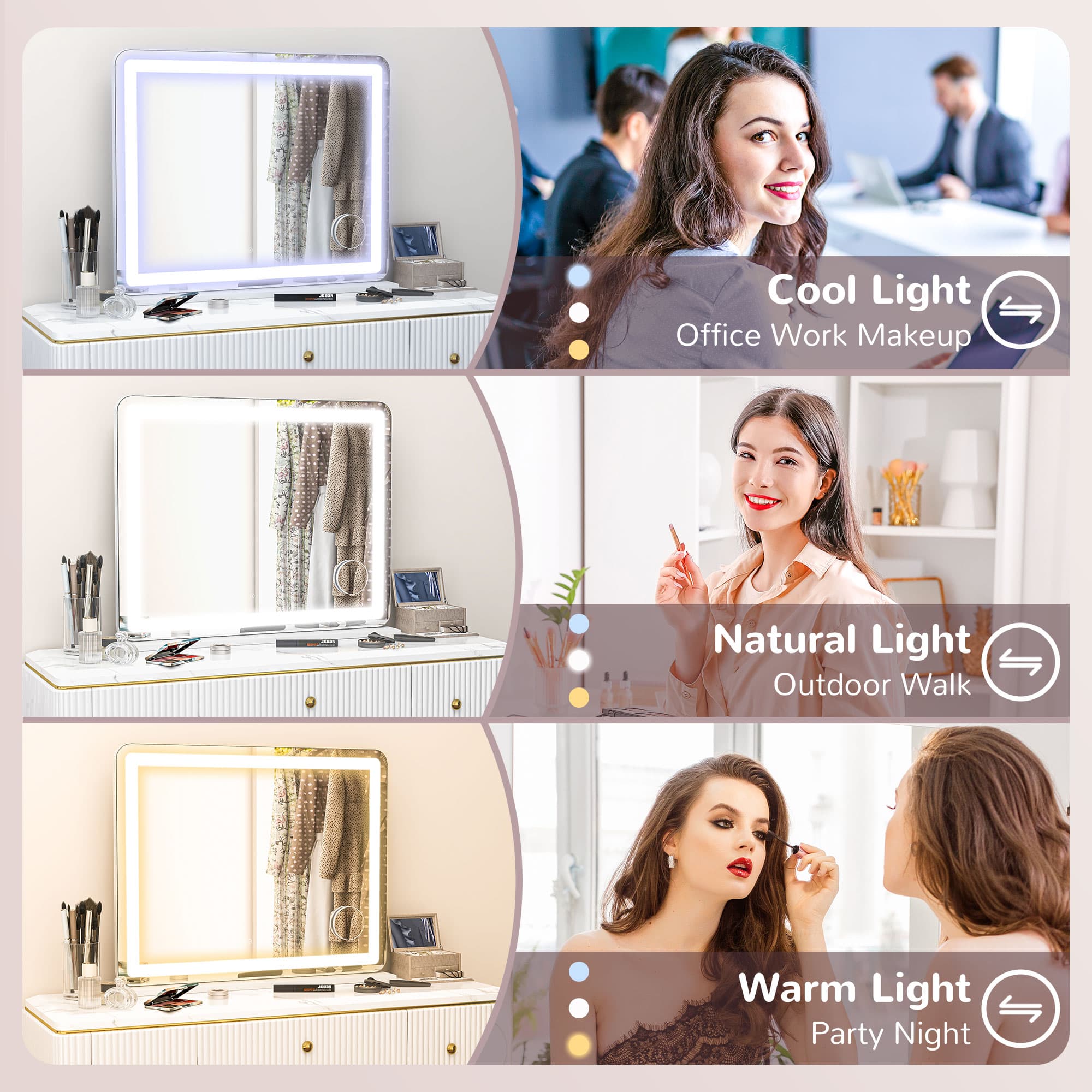 Transform Your Routine With This Large LED Vanity Mirror - image 1