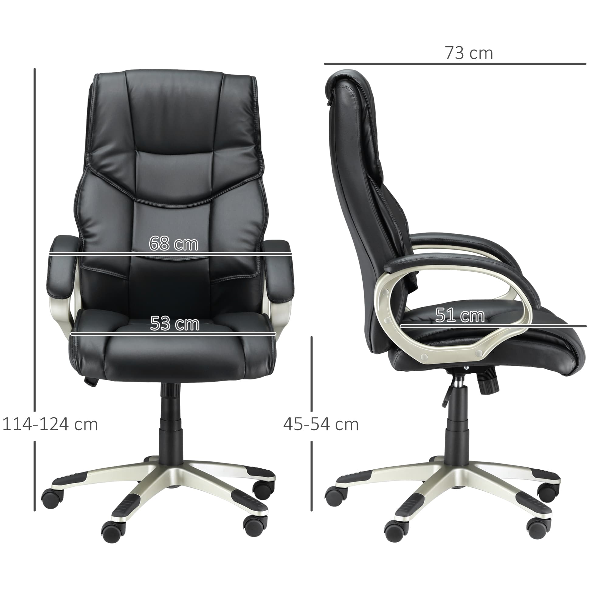 Transform Your Workspace with this High Back Leather Desk Chair - image 4