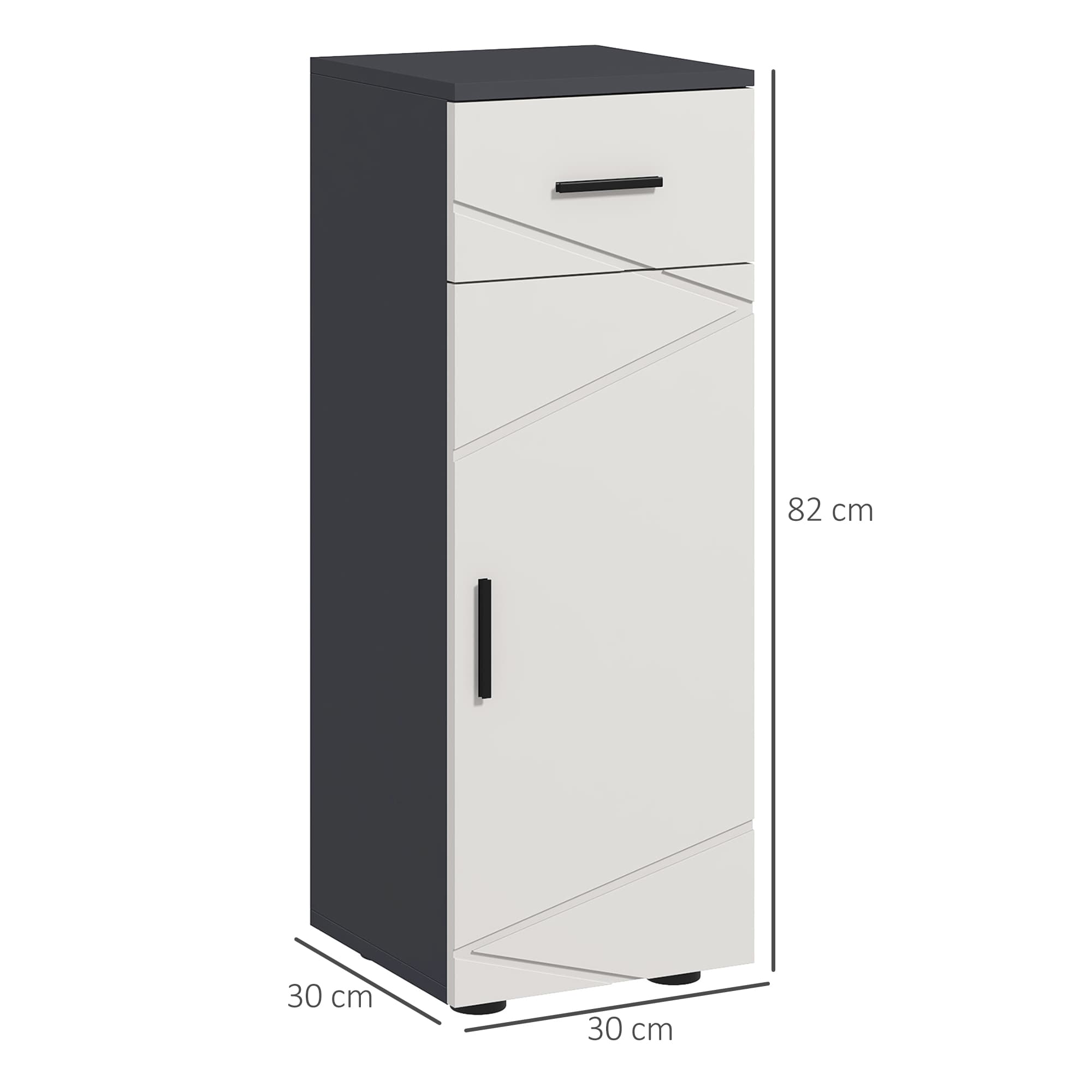 Transform Your Space With the Kleankin Slim Grey Bathroom Cabinet - image 2