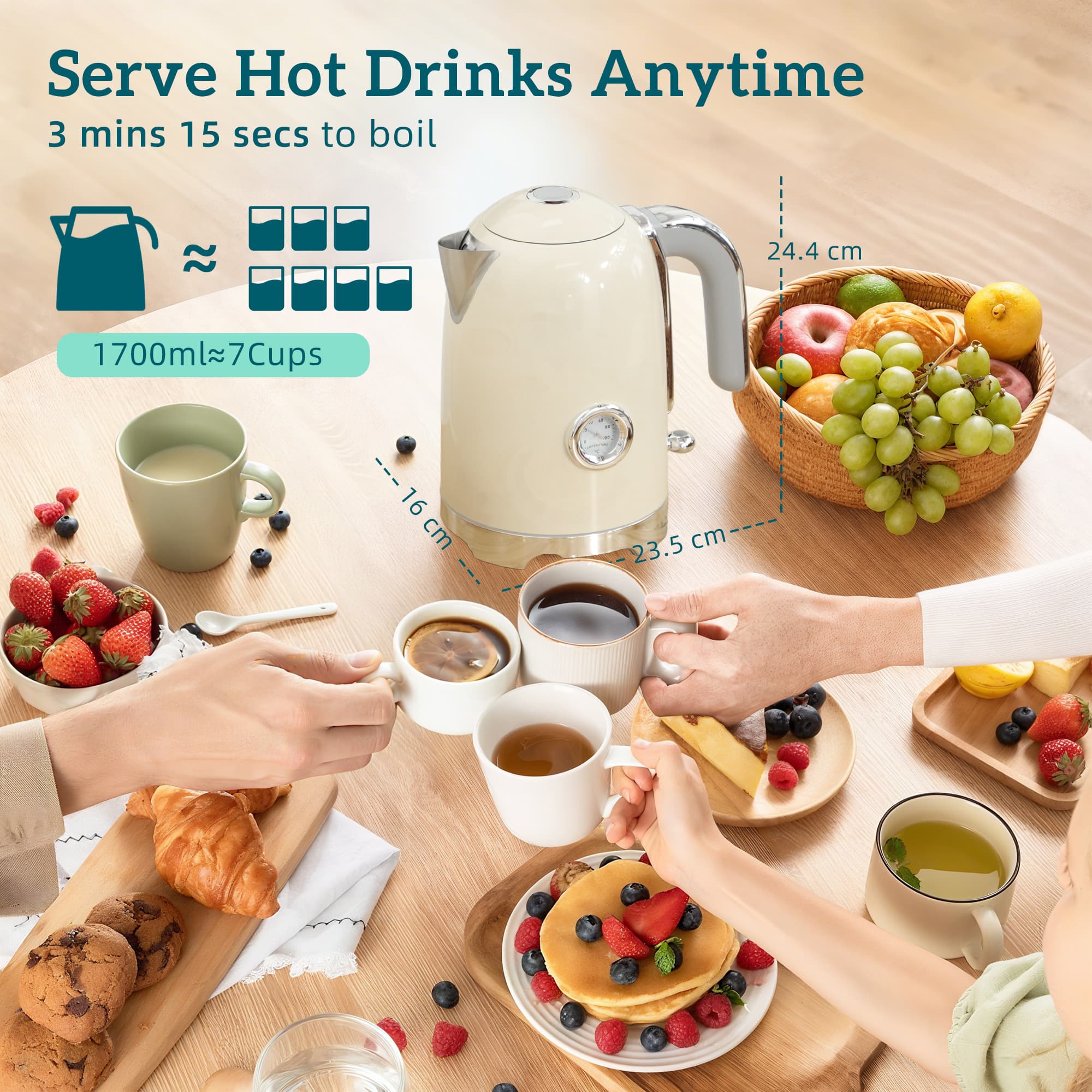 Transform Your Mornings with this Cream Retro Breakfast Set - image 2